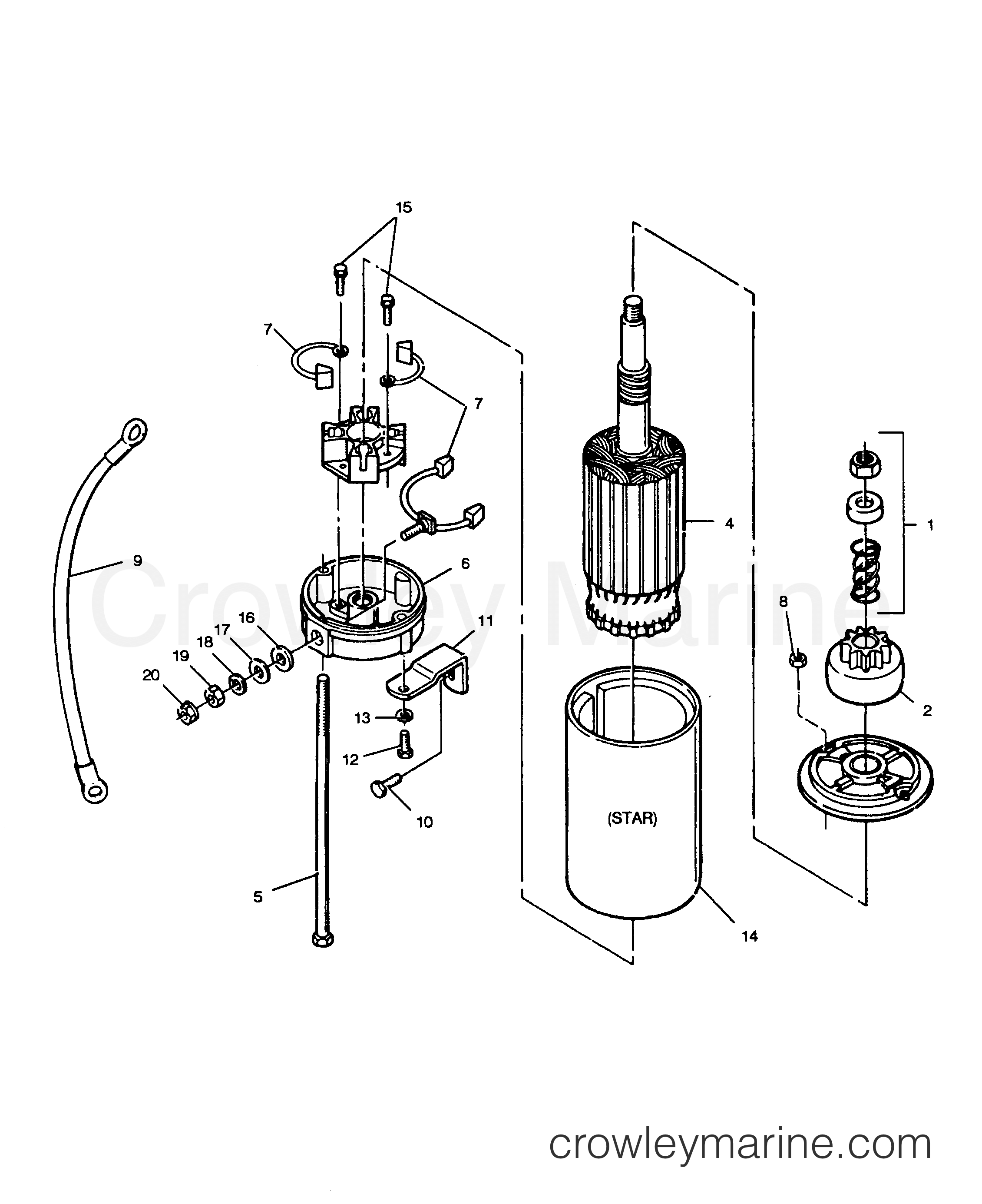 1989 Outboard 85 - 856L9B [Force] - STARTER
