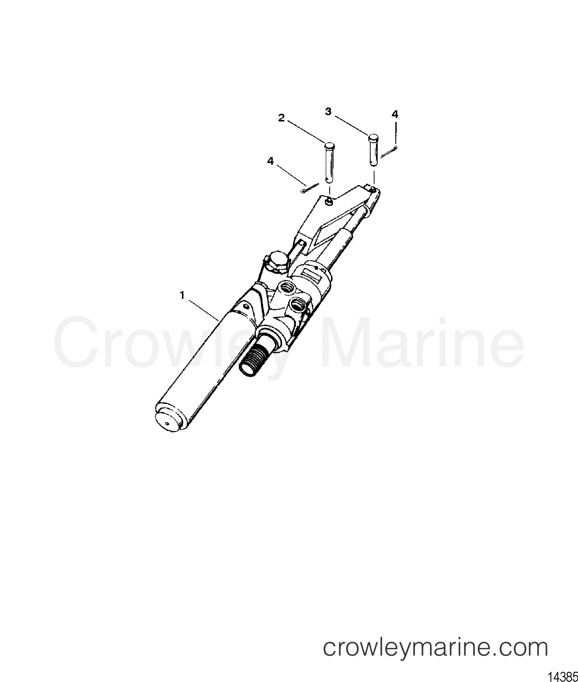 ACTUATOR ASSEMBLY(POWER STEERING) 2000 Race Stern Drive 377EFI [BRAVO] 4P52027NH Crowley Marine