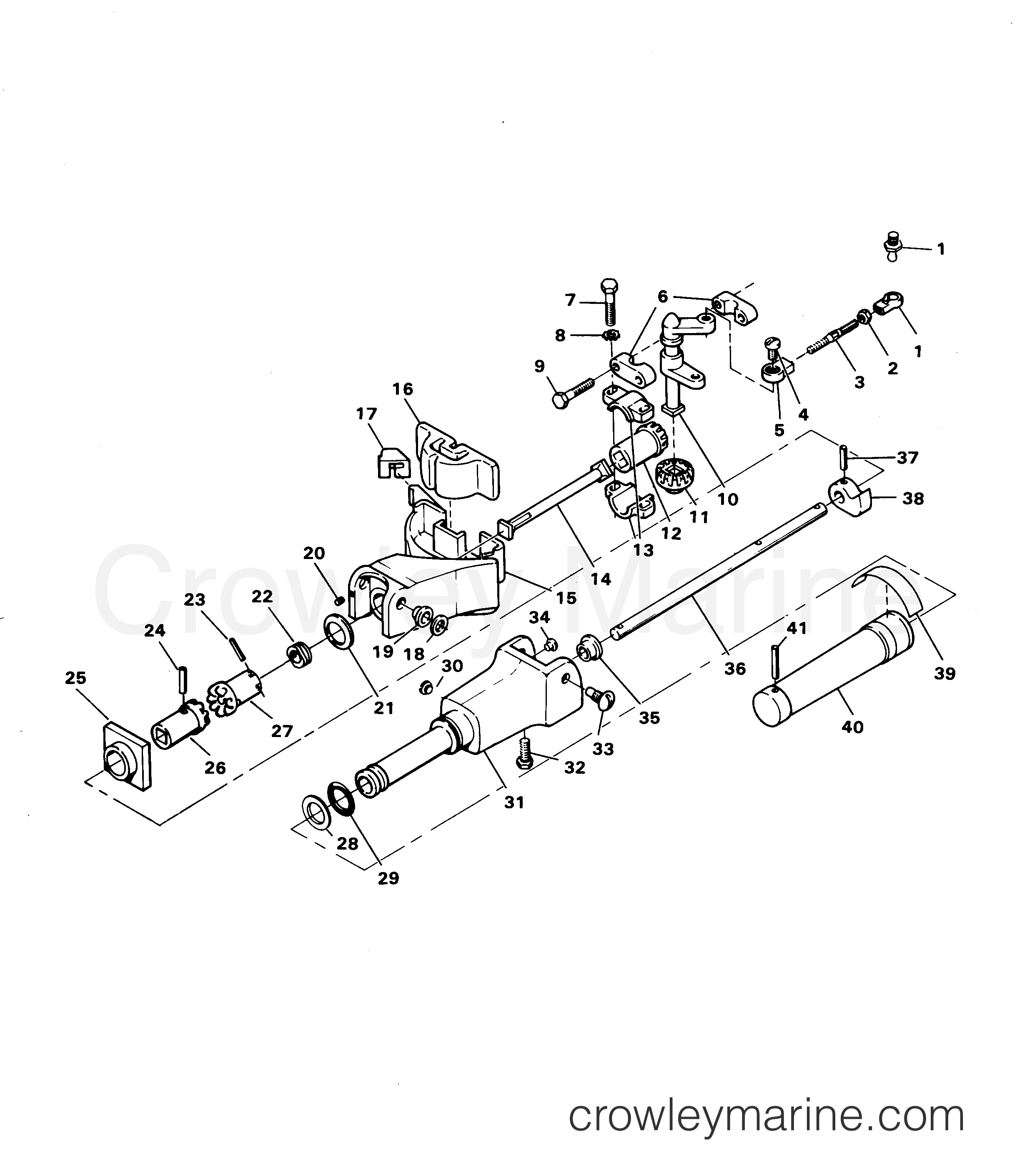 1982 Outboard 6 - 64B2H - STEERING ARM
