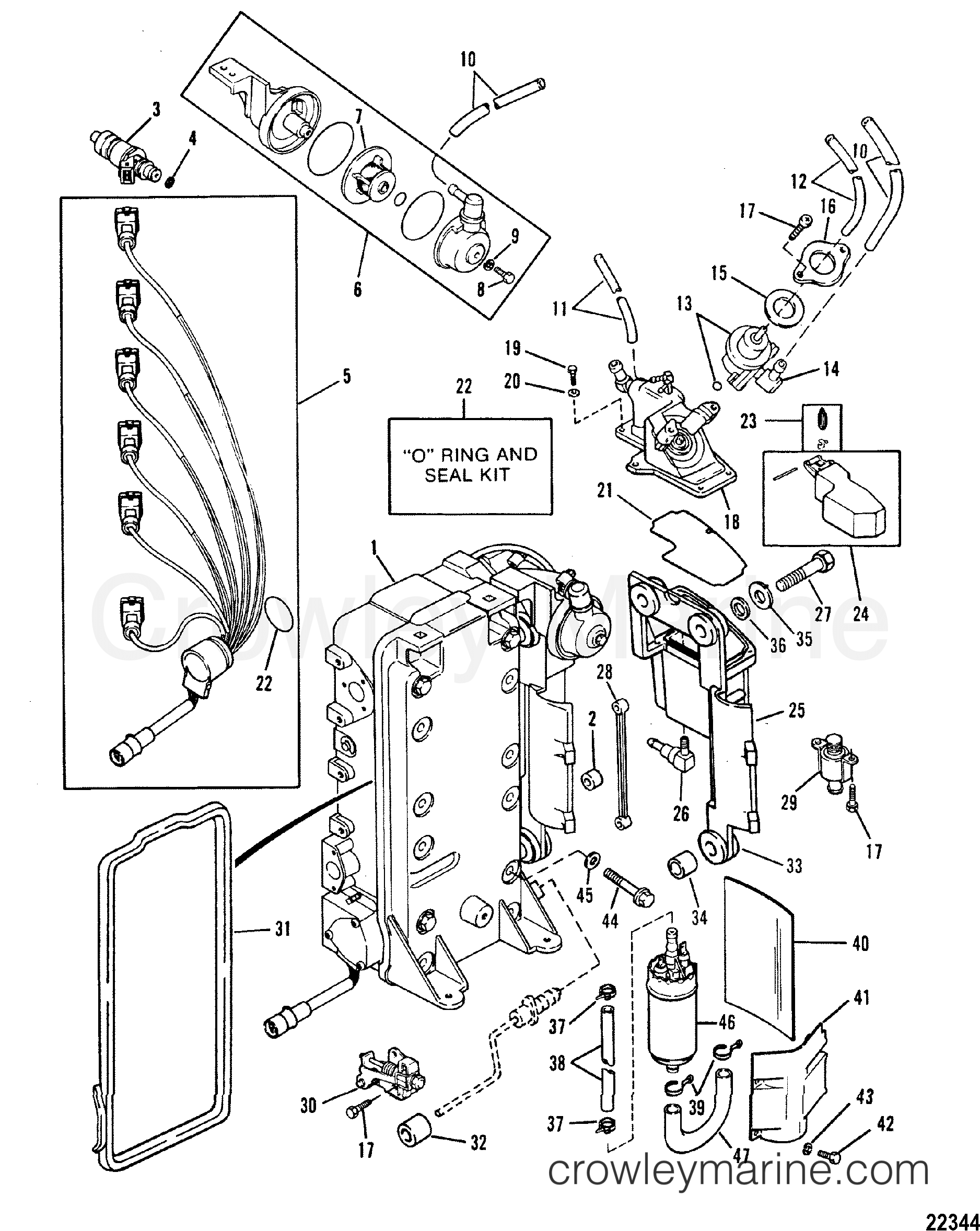 FUEL MANAGEMENT SYSTEM 1991 Outboard 175MG [L] 7175413YD Crowley Marine