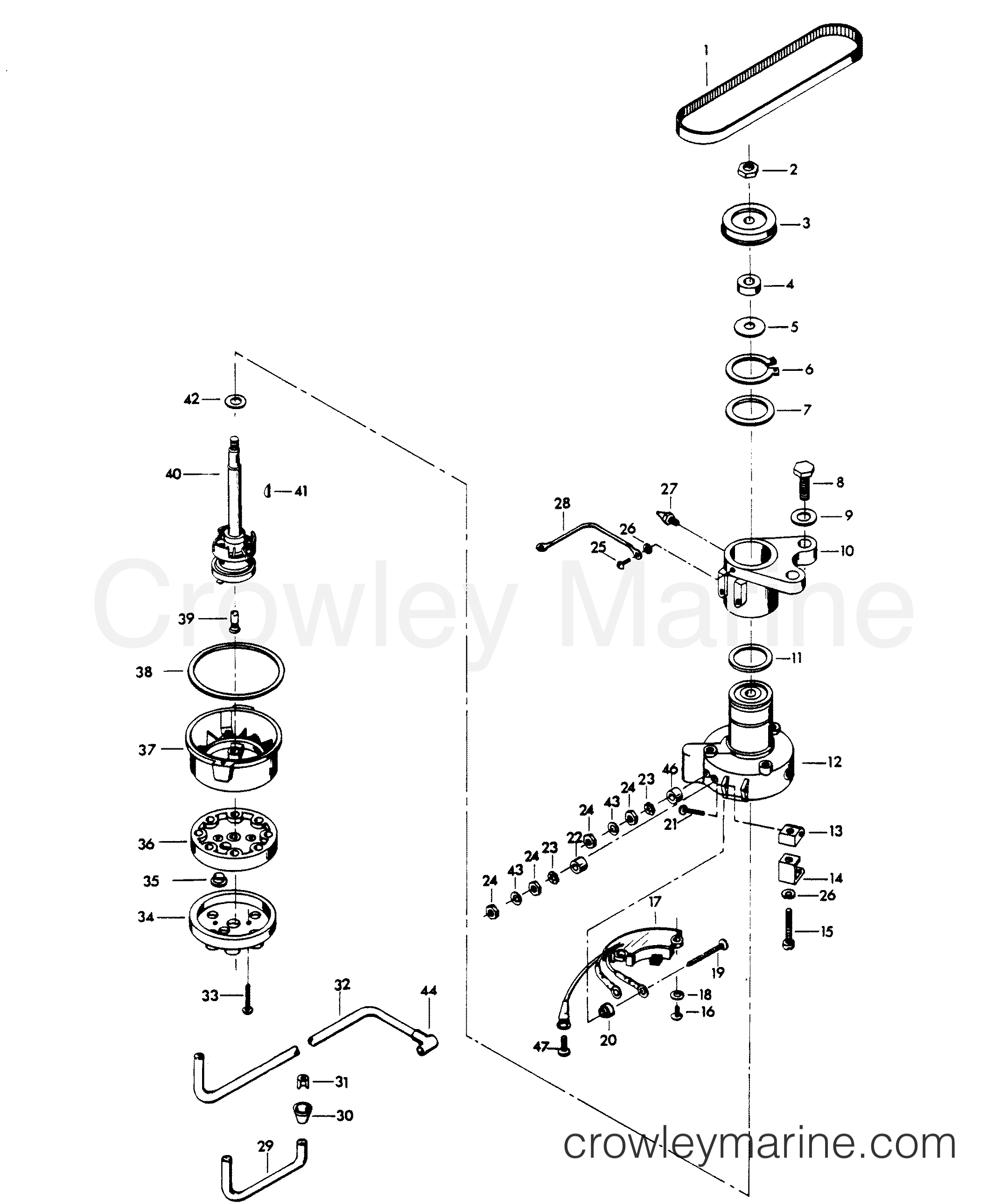 1979 Outboard 100 - H1007H79A - DISTRIBUTOR