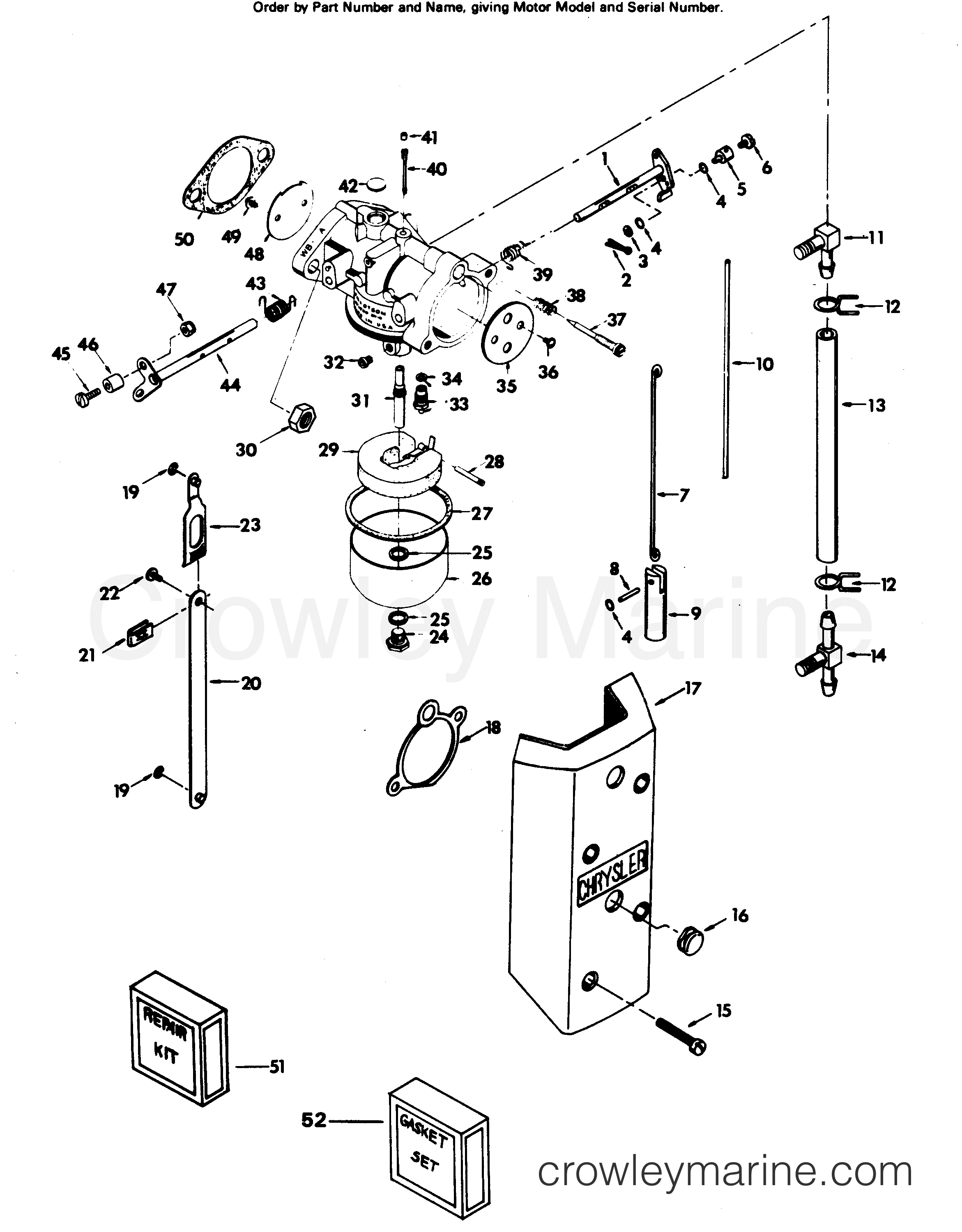 1982 Outboard 55 - 559B2P - CARBURETOR