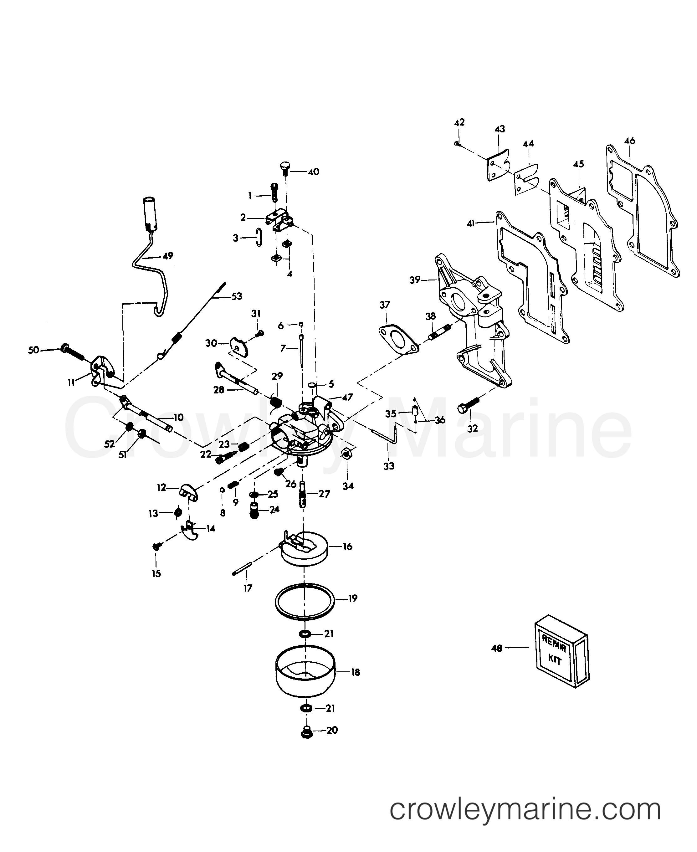 1979 Outboard 12 - H0125H79E - FUEL SYSTEM