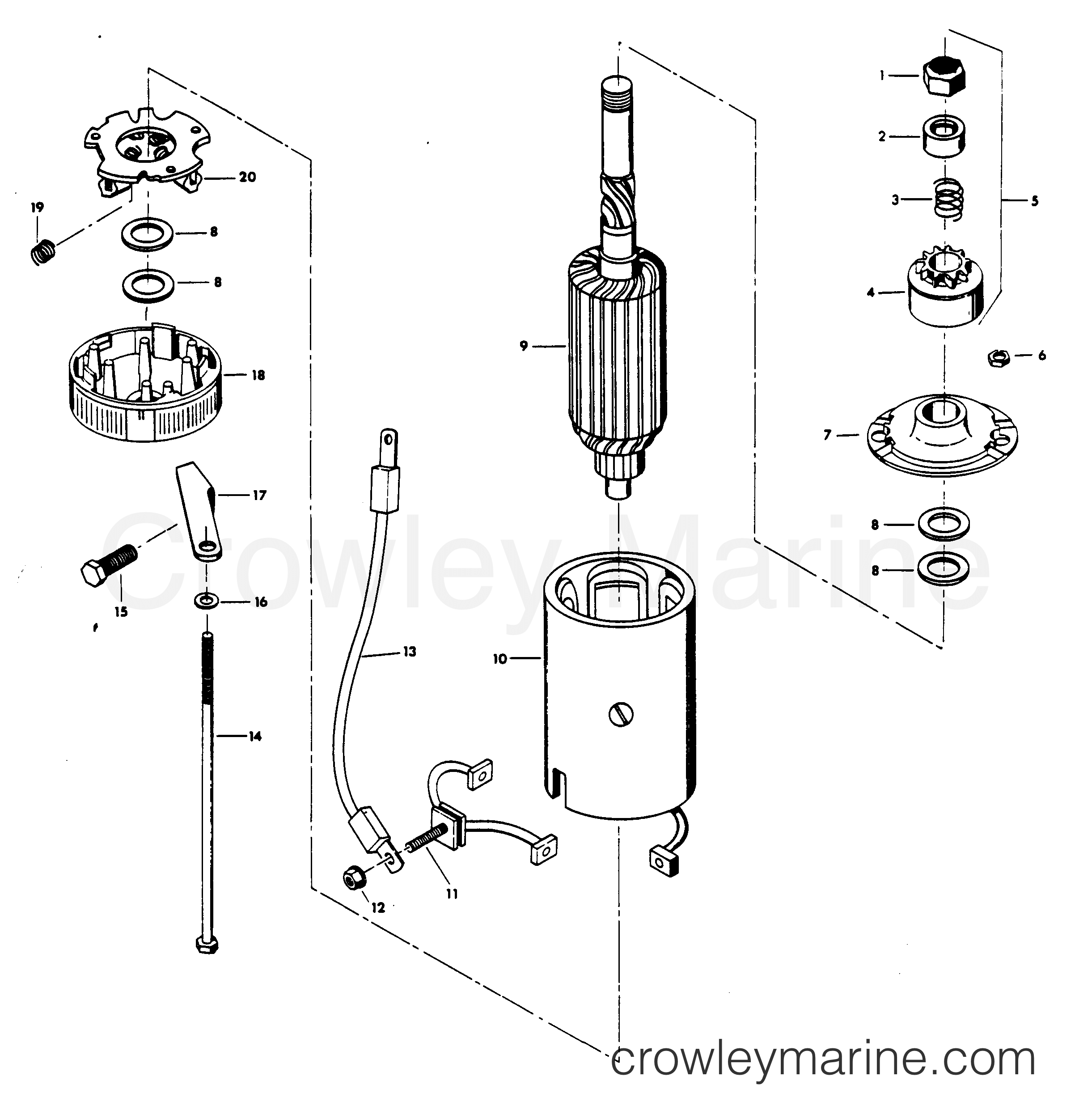 1979 Outboard 140 - H1401H79A - STARTER