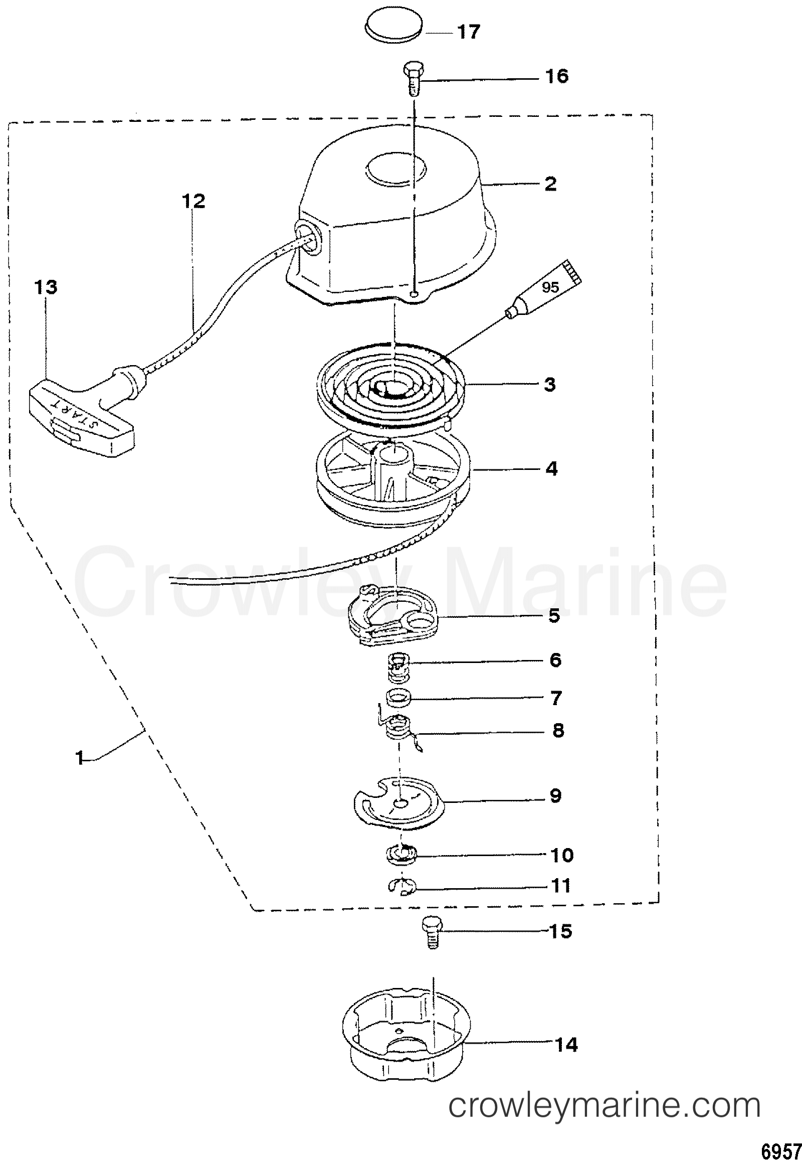 2006 Outboard 3.3 [ML] - 7003211UB - RECOIL STARTER
