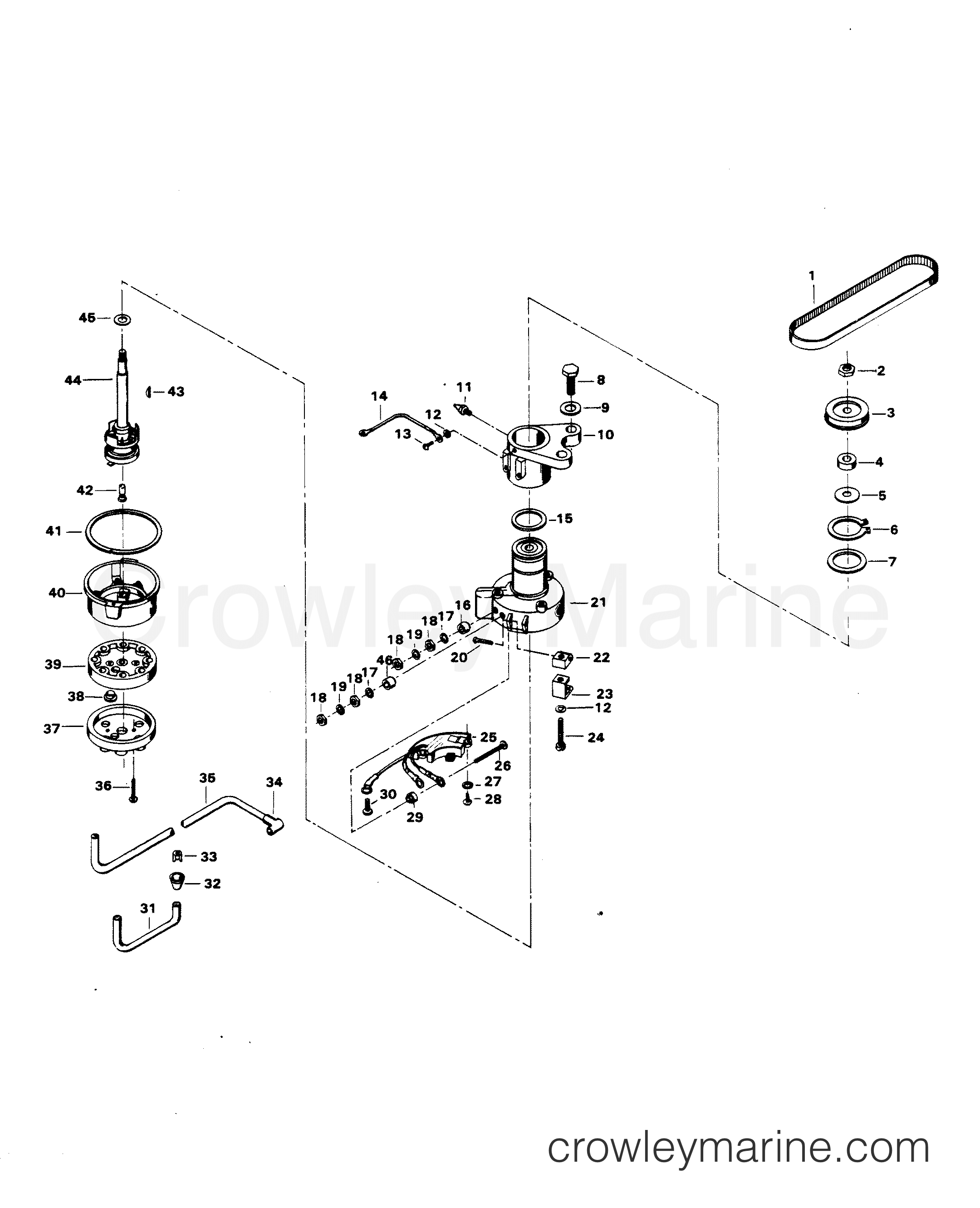 1981 Outboard 85 - 858B1D - DISTRIBUTOR