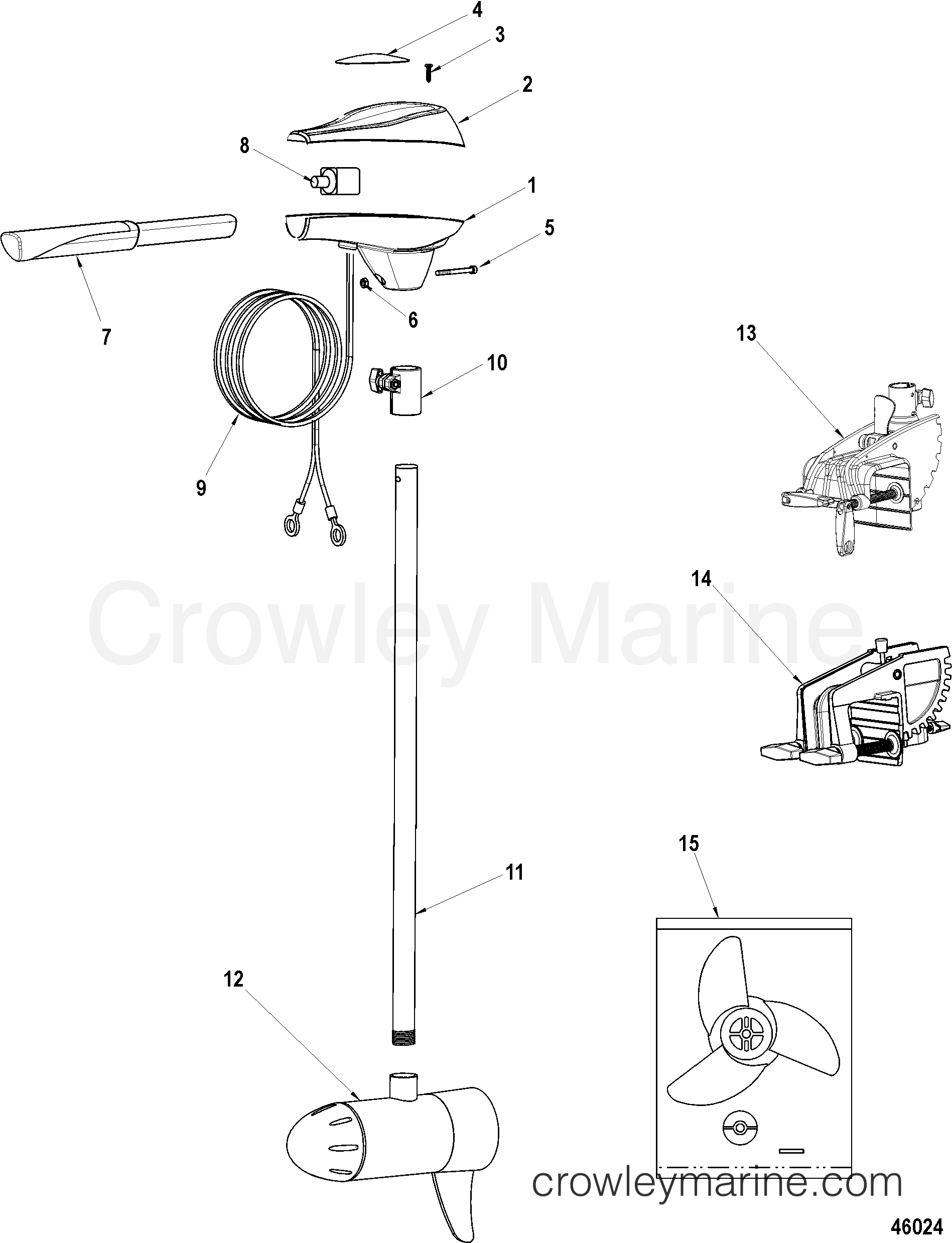 COMPLETE TROLLING MOTOR 2010 12V 940100020