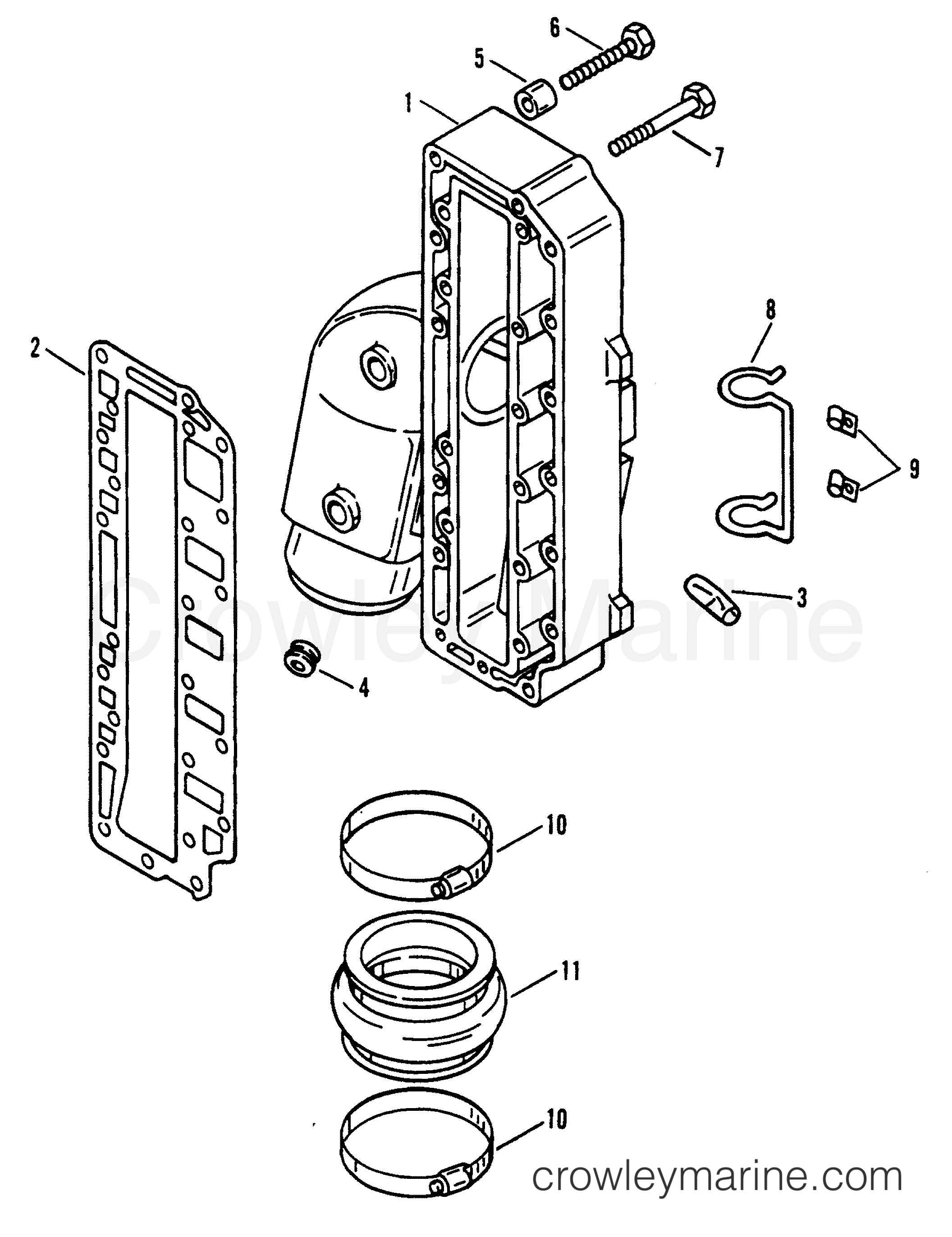 MANIFOLD ASSEMBLY 1995 Sport Jet 120 [JETPUMP] H63SP20RD Crowley Marine