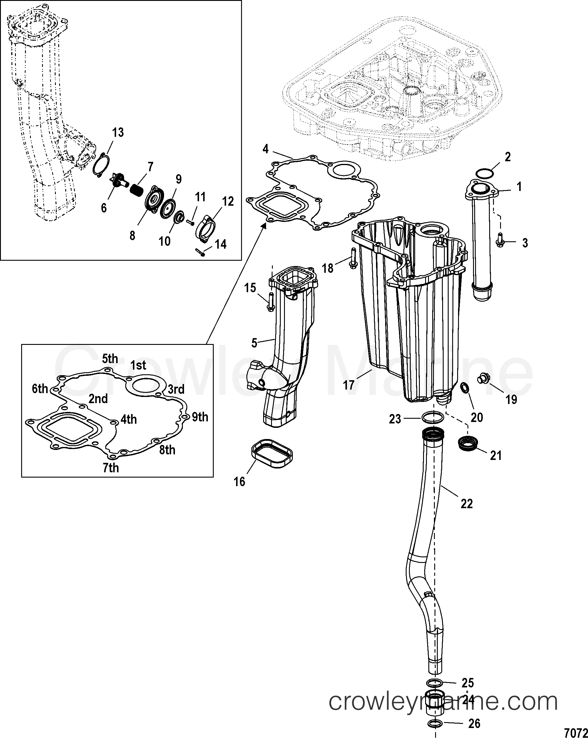 2007 Outboard 175 [L 4] - 7175V13IB - ADAPTOR PLATE-LOWER