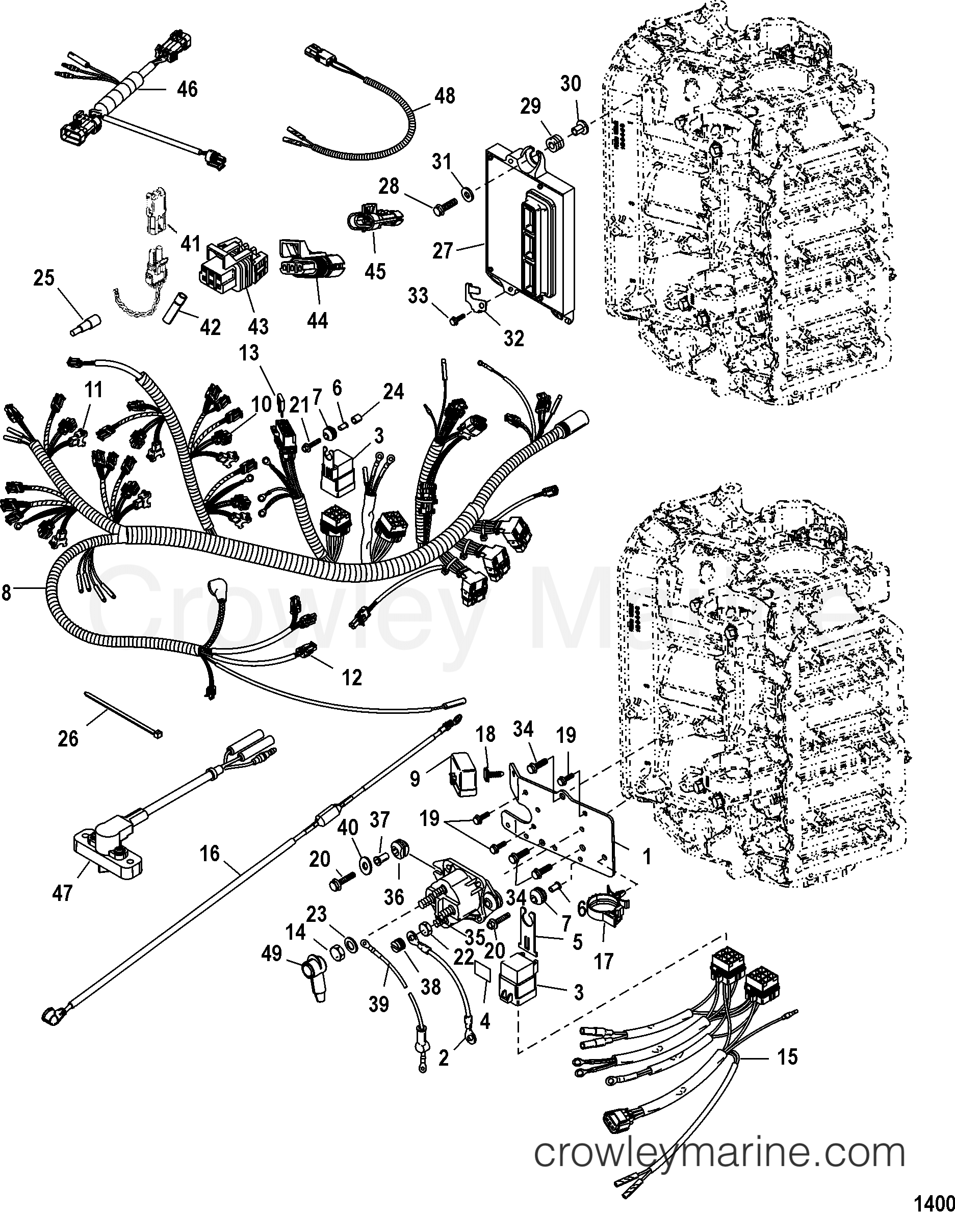 2004 Outboard 175DFI [L DIG] - 7175D73RD - ELECTRICAL PLATE ASSEMBLY