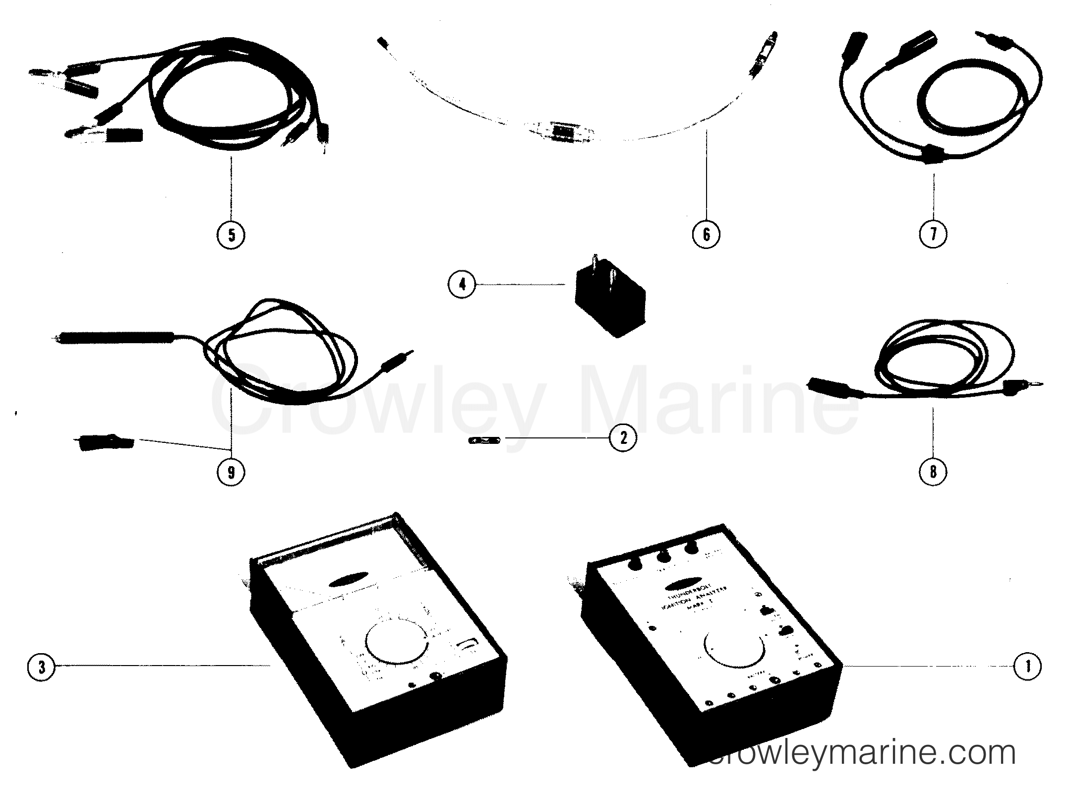 Various Years Rigging Trim / Tilt / Lift Systems and Components - OB MISC. (1985 AND BELOW) - MARK I IGNITION ANALYZER