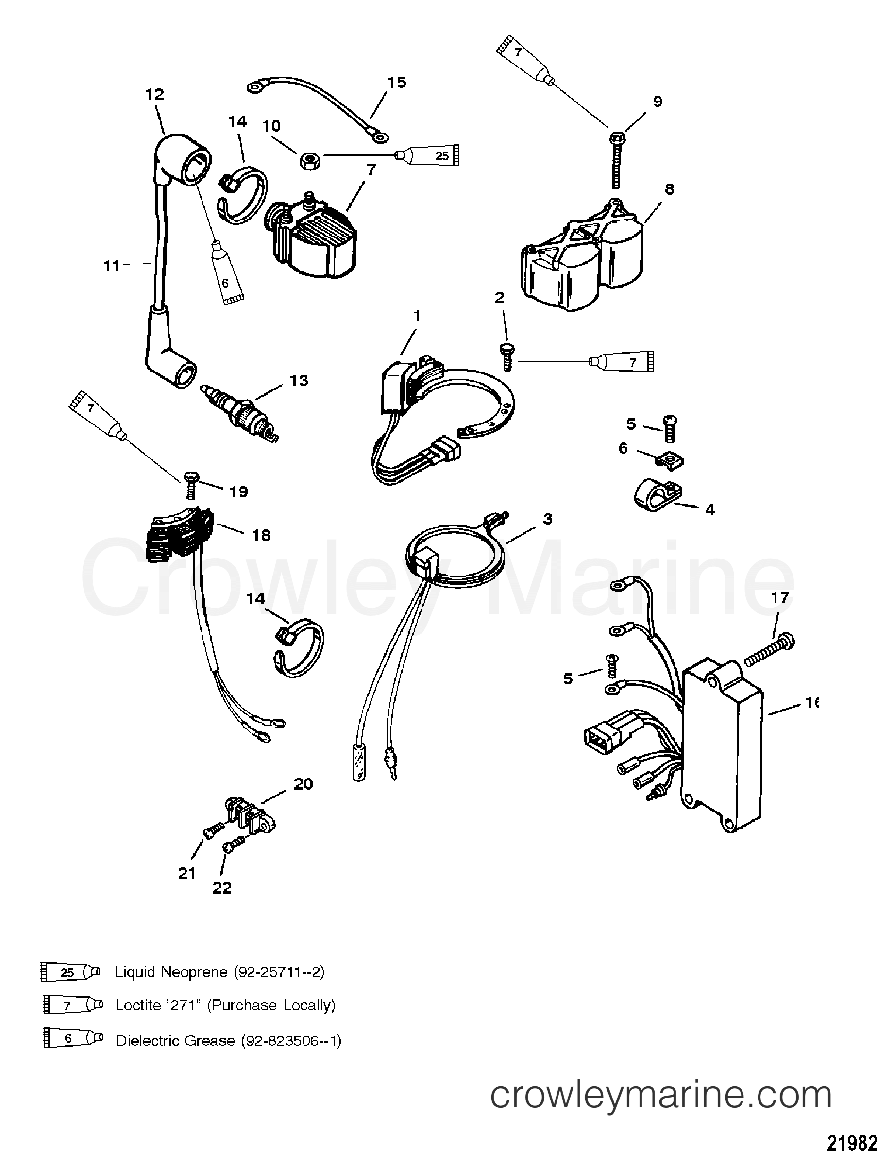 1994 Outboard 15 [MH/ALT] - 7016207CD - IGNITION/ELECTRICAL COMPONENTS
