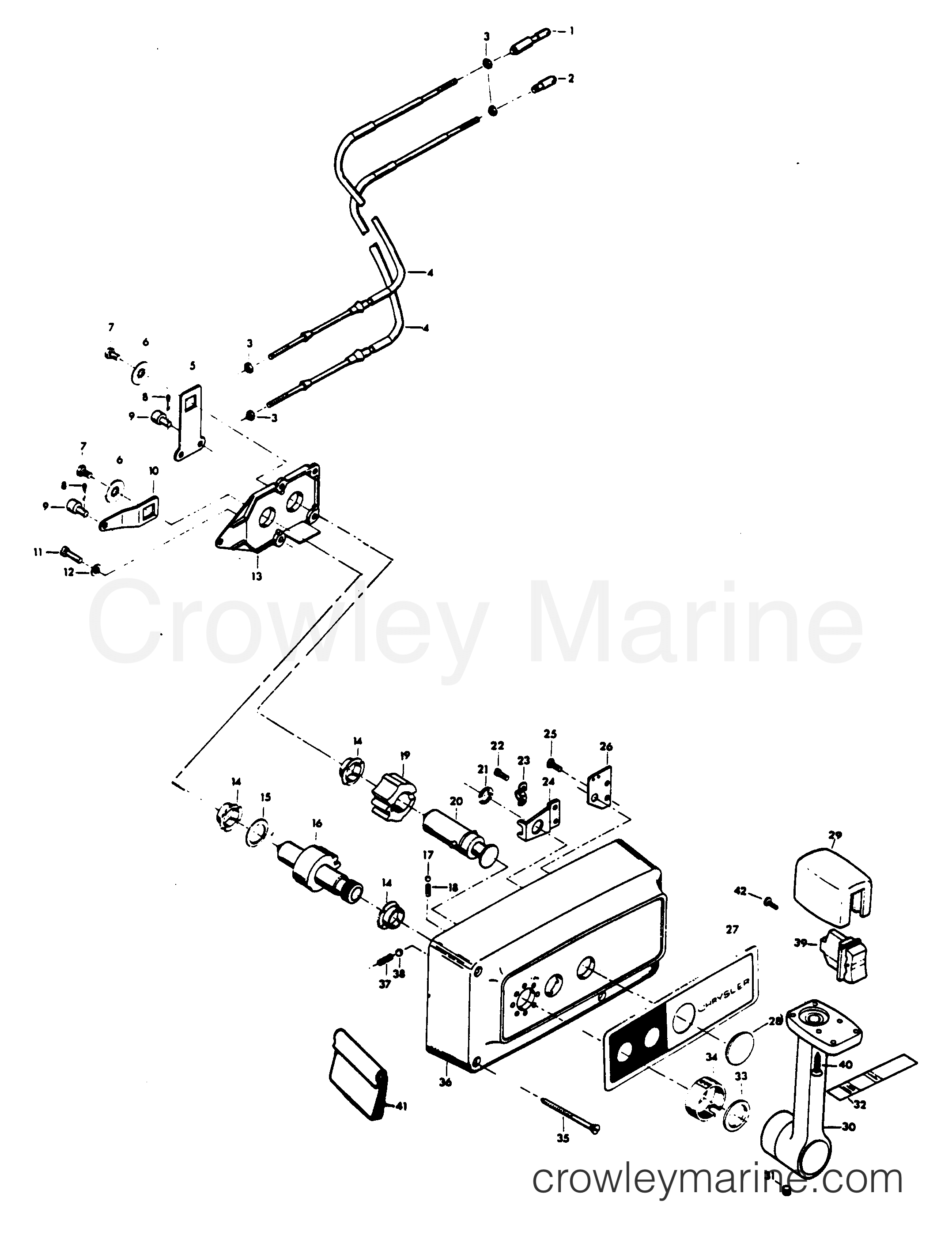 1979 Outboard 140 - 1401B9A - REMOTE CONTROL