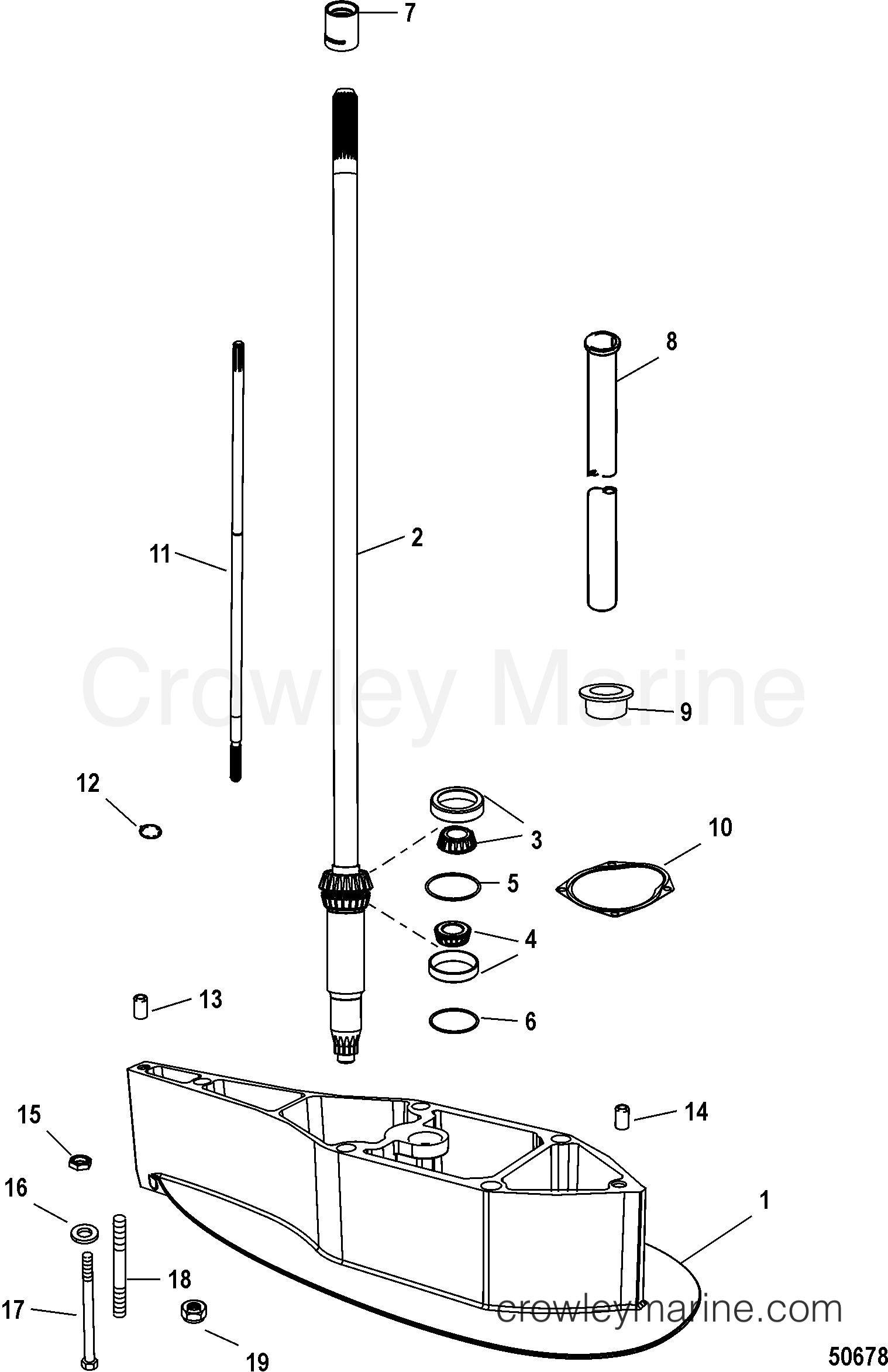 DRIVESHAFT HOUSING EXTENSION KIT 2011 Mercury Outboard 150 [XL