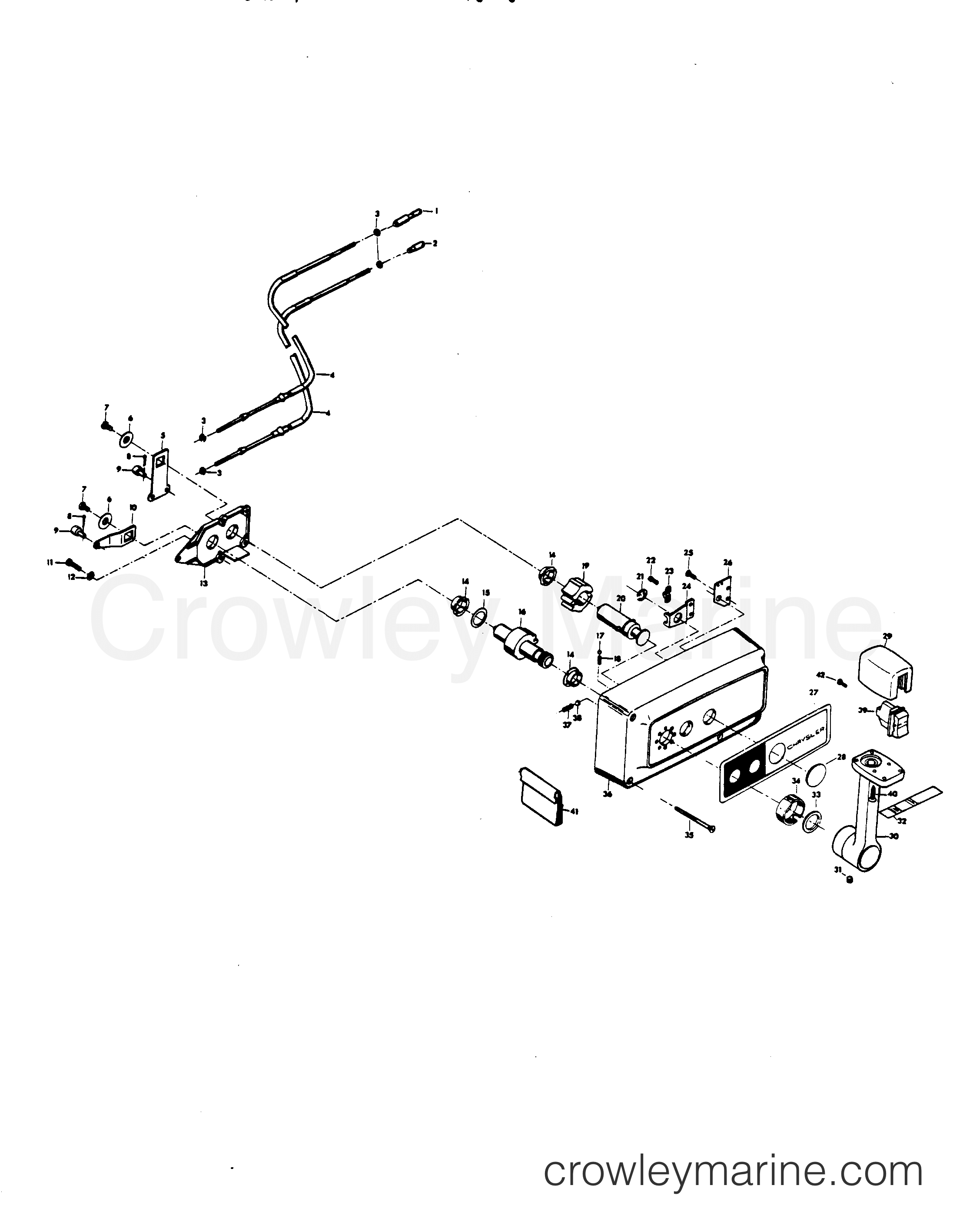 1979 Outboard 85 - H0850H79A - REMOTE CONTROL