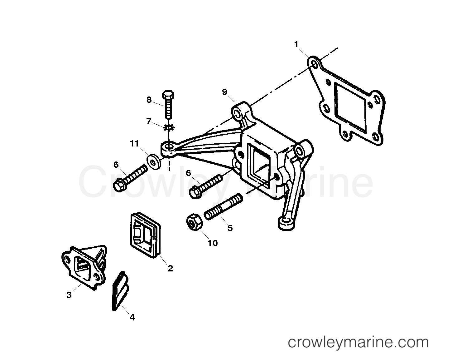 1997 Outboard 5 - H005201TD [MH] - INTAKE SYSTEM