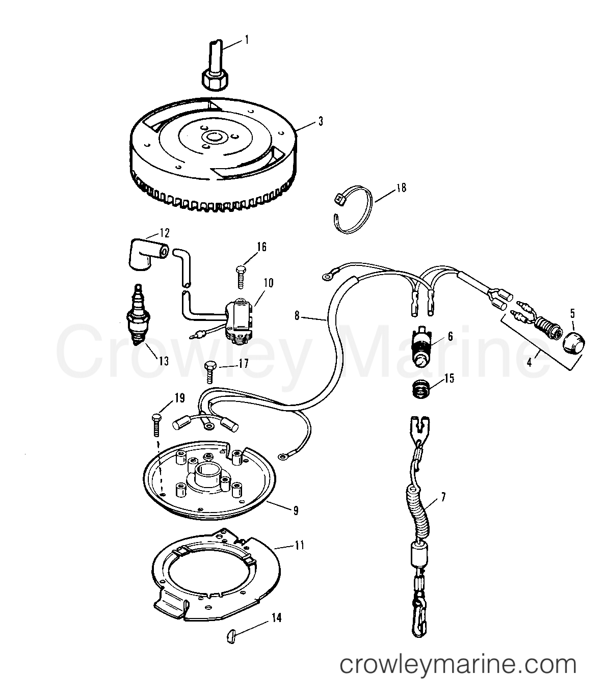 1993.5 Sears Outboard 9.9 - 225.581996 - IGNITION SYSTEM