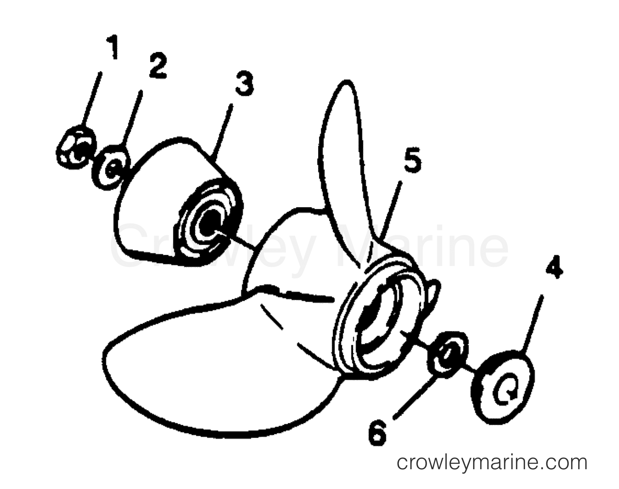 1989 Outboard 125 - H1258F89E [E] - STRAIGHT HUB PROPS