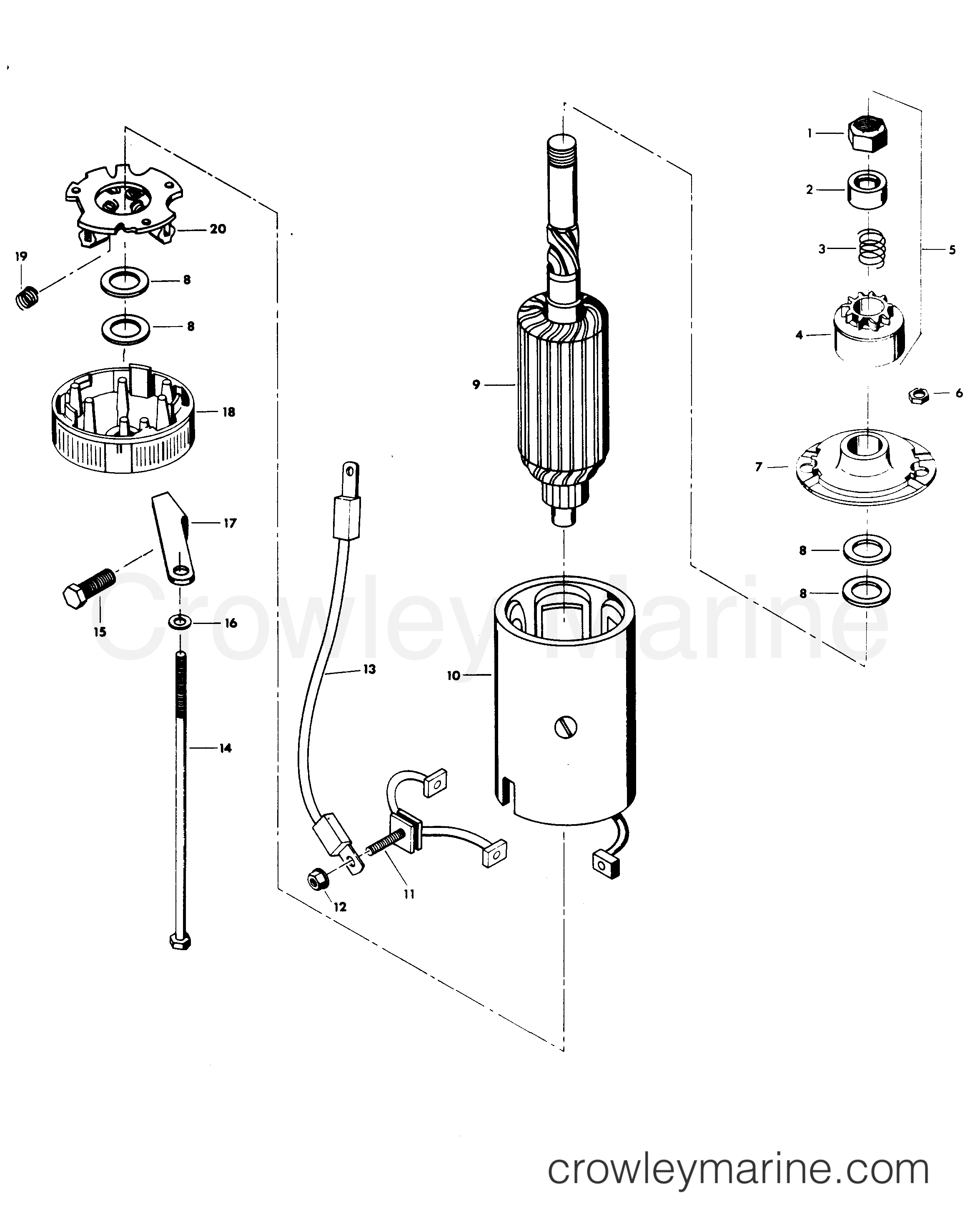1979 Outboard 140 - H1400H79A - STARTER