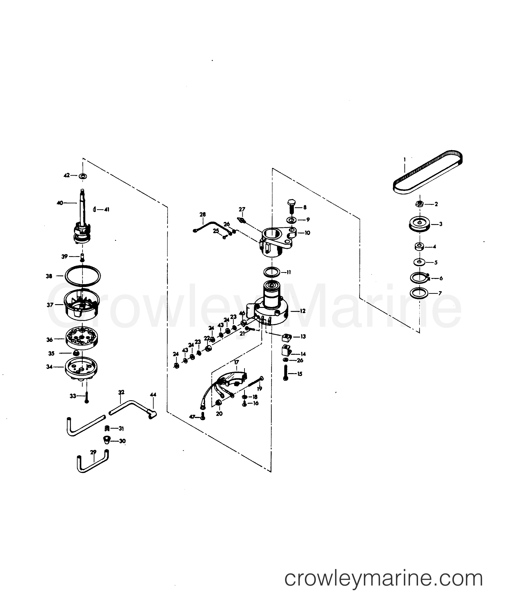 1980 Outboard 140 - H1406H80C - DISTRIBUTOR
