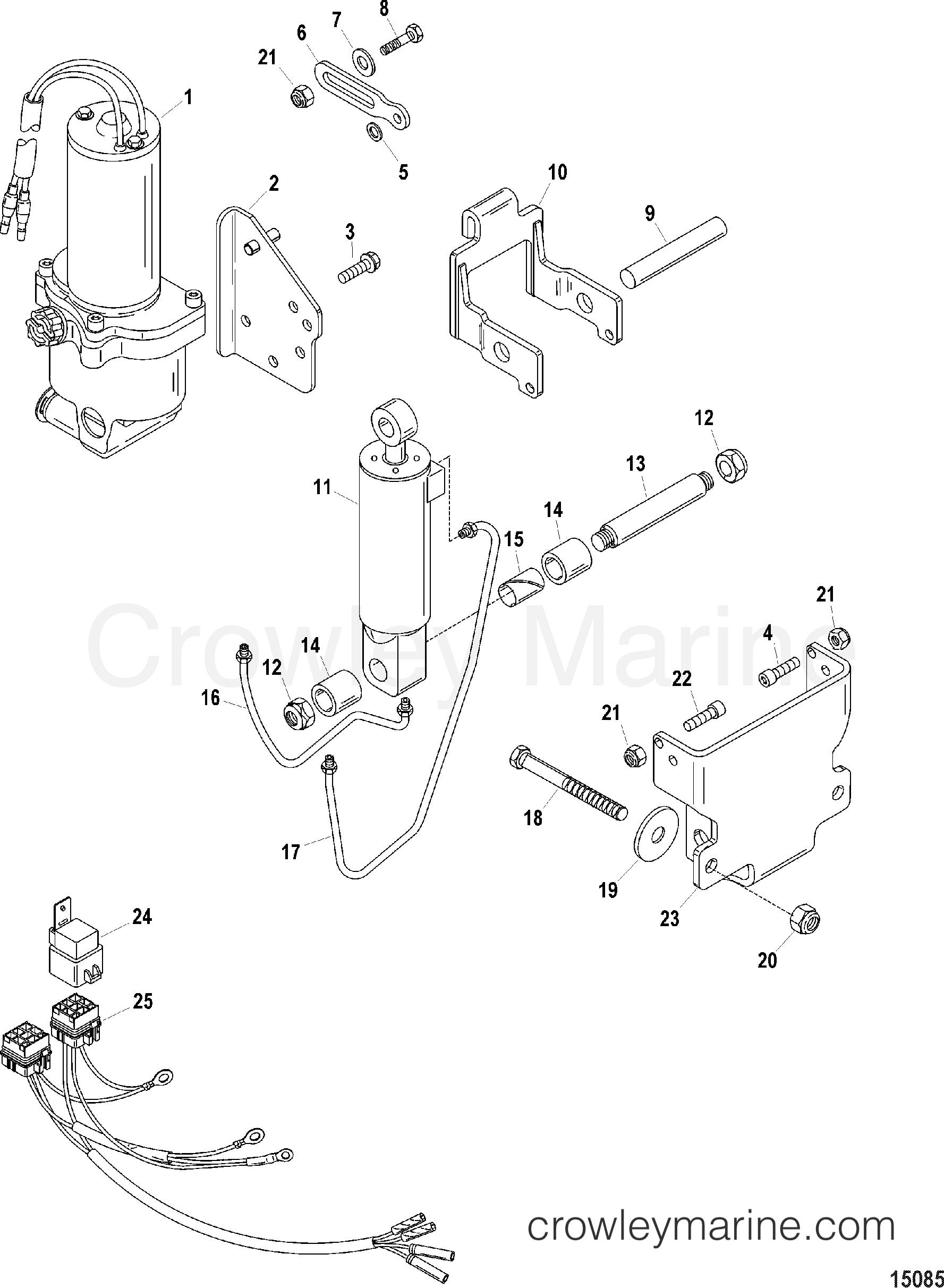 POWER TRIM KIT(850700A6 / 850700A08) Various Years Rigging Trim / Tilt / Lift Systems and