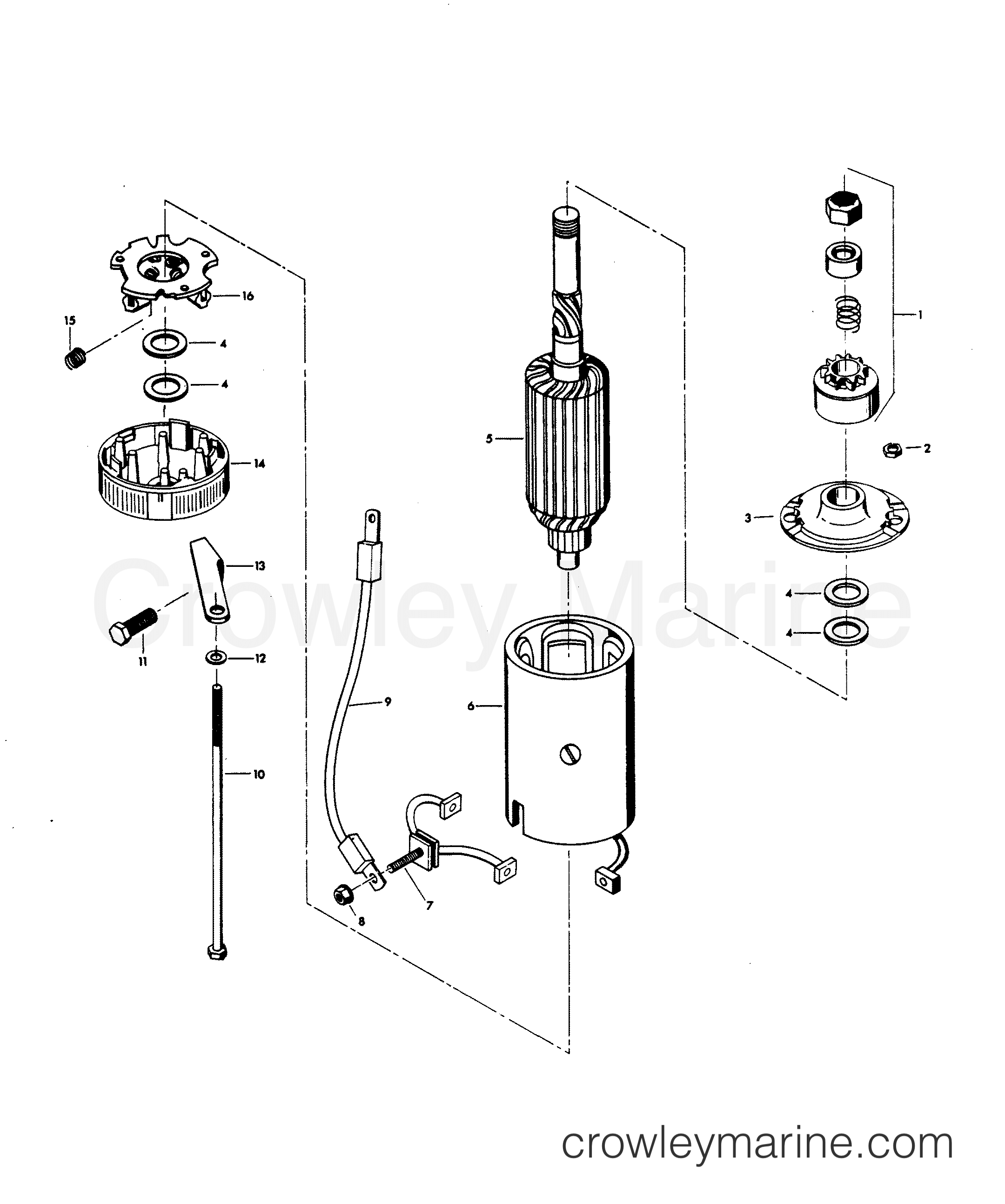 1980 Outboard 140 - H1406H80C - STARTER