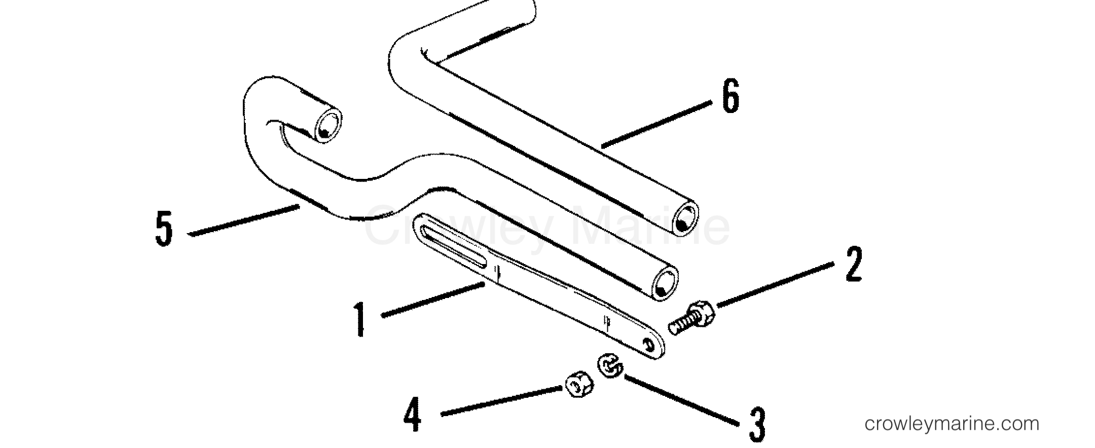 PUMP RELOCATION KIT (77640A1) Various Years Rigging Exhaust / Cooling
