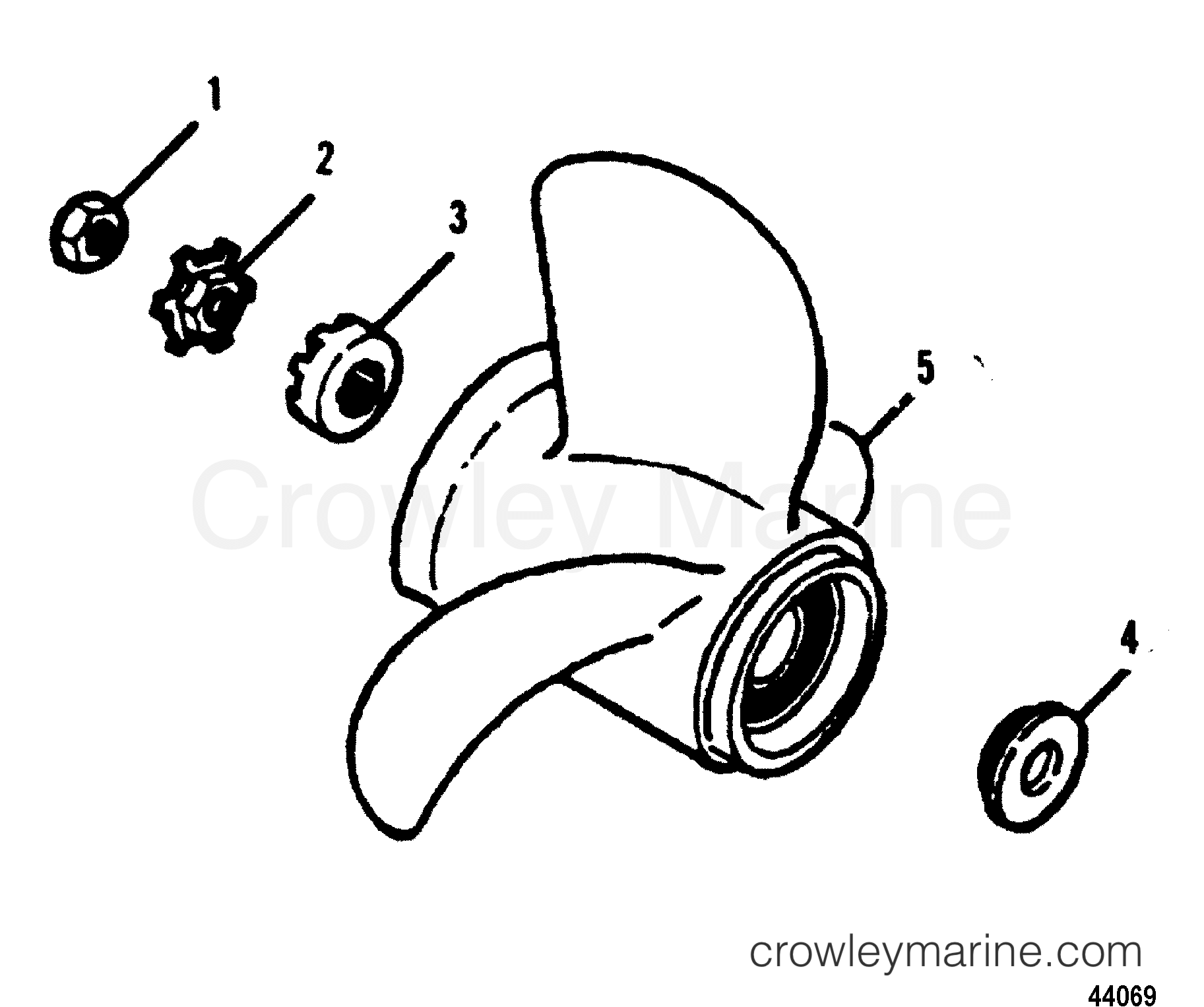 1991 Outboard 90 - H0908G91E [E] - PROPELLER-FLARED HUB