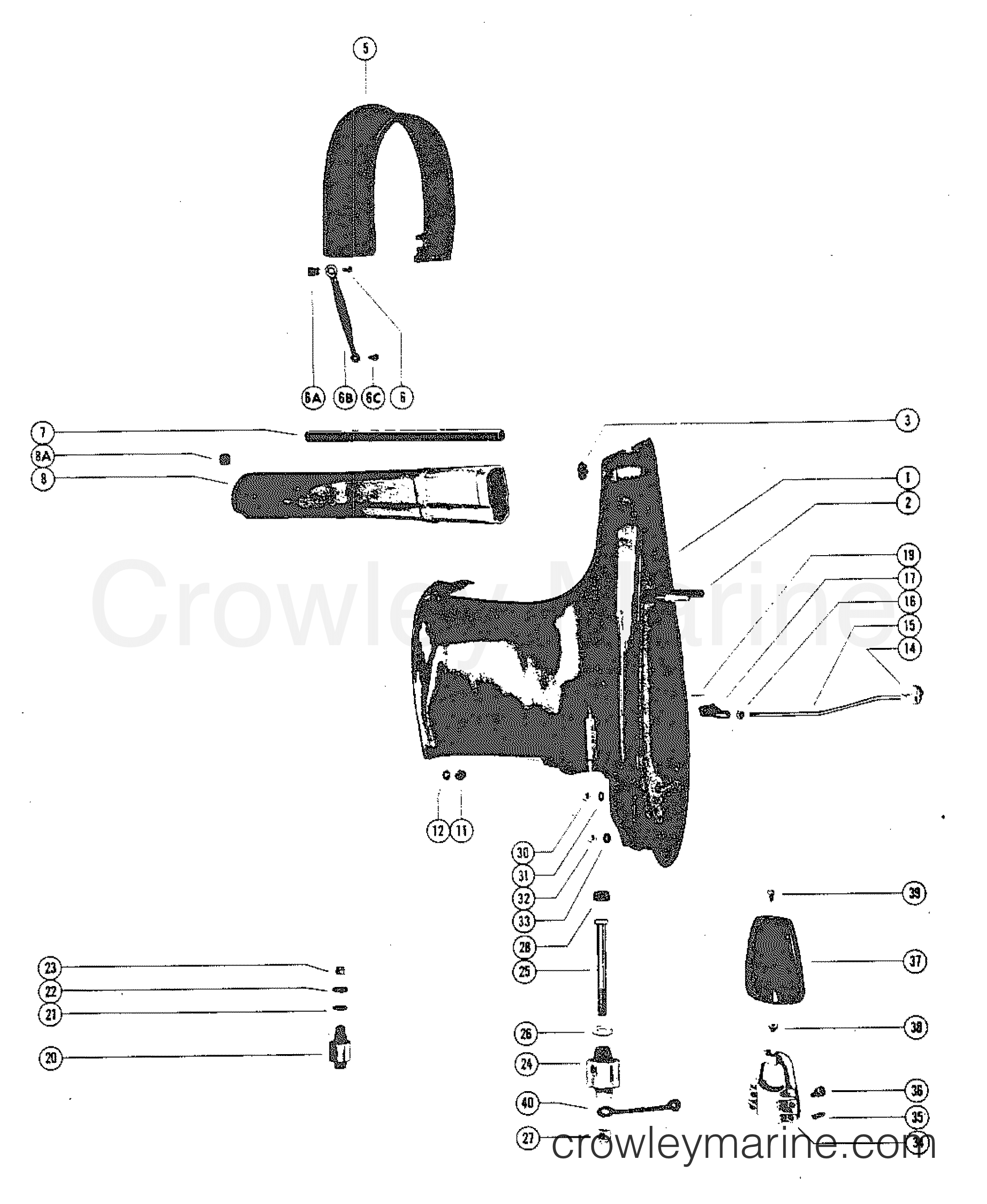 DRIVE SHAFT HOUSING ASSEMBLY 1980 Outboard 115 [ELPT] 1115620