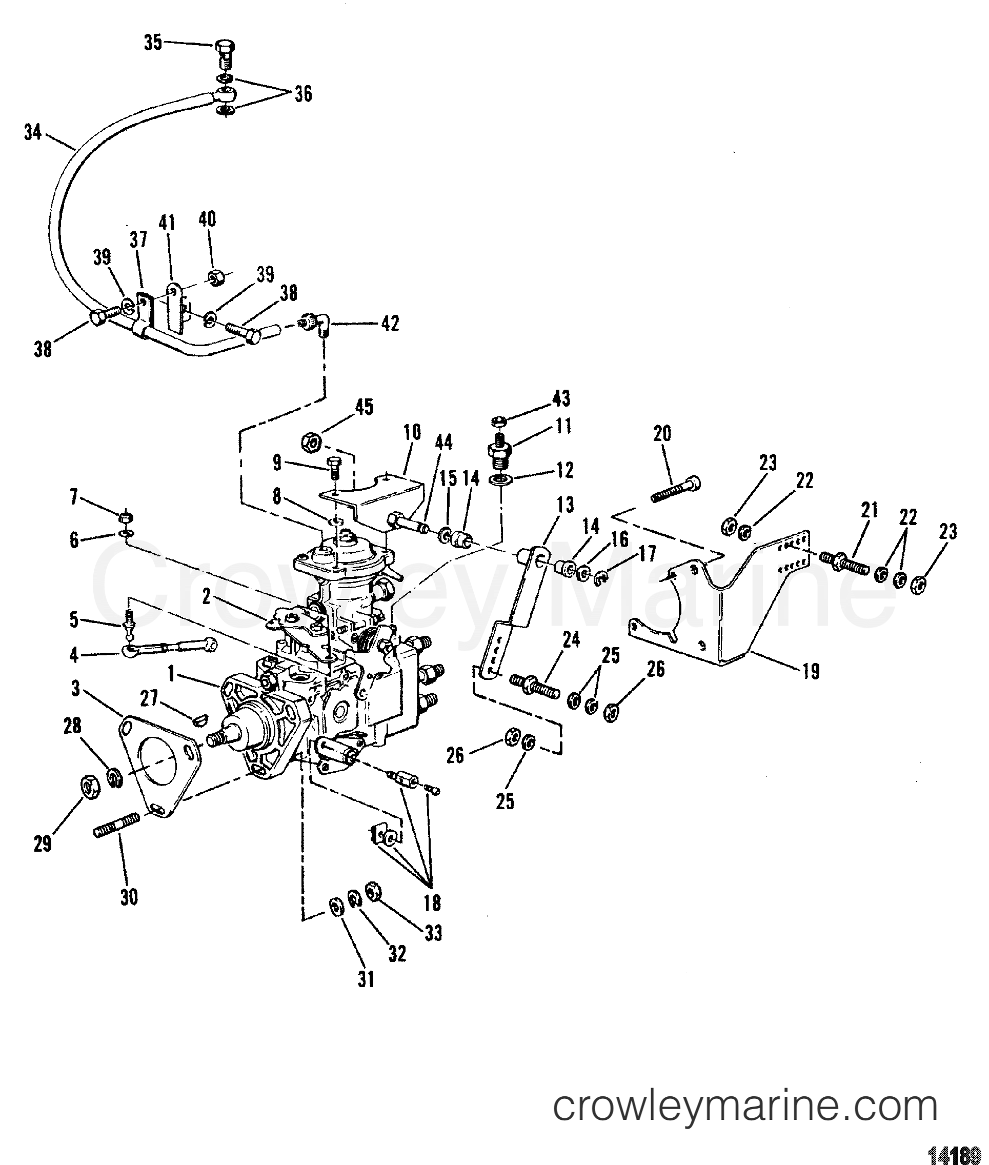 1994 Inboard Engine 530D - 33032B2GD - INJECTION PUMP