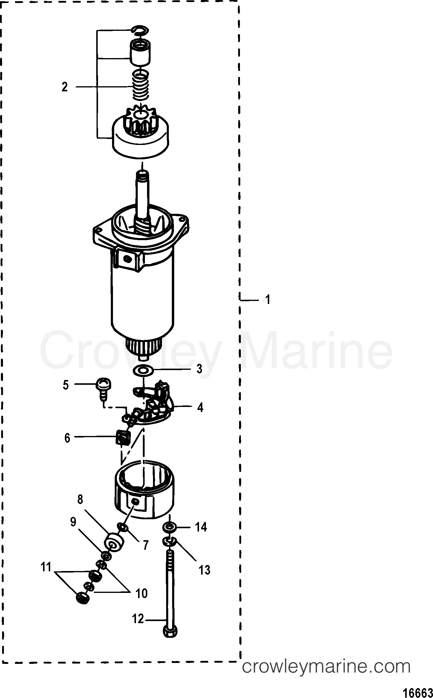 2006 Outboard 25EFI [ELH 4] - 7A25311UK - STARTER MOTOR COMPONENTS