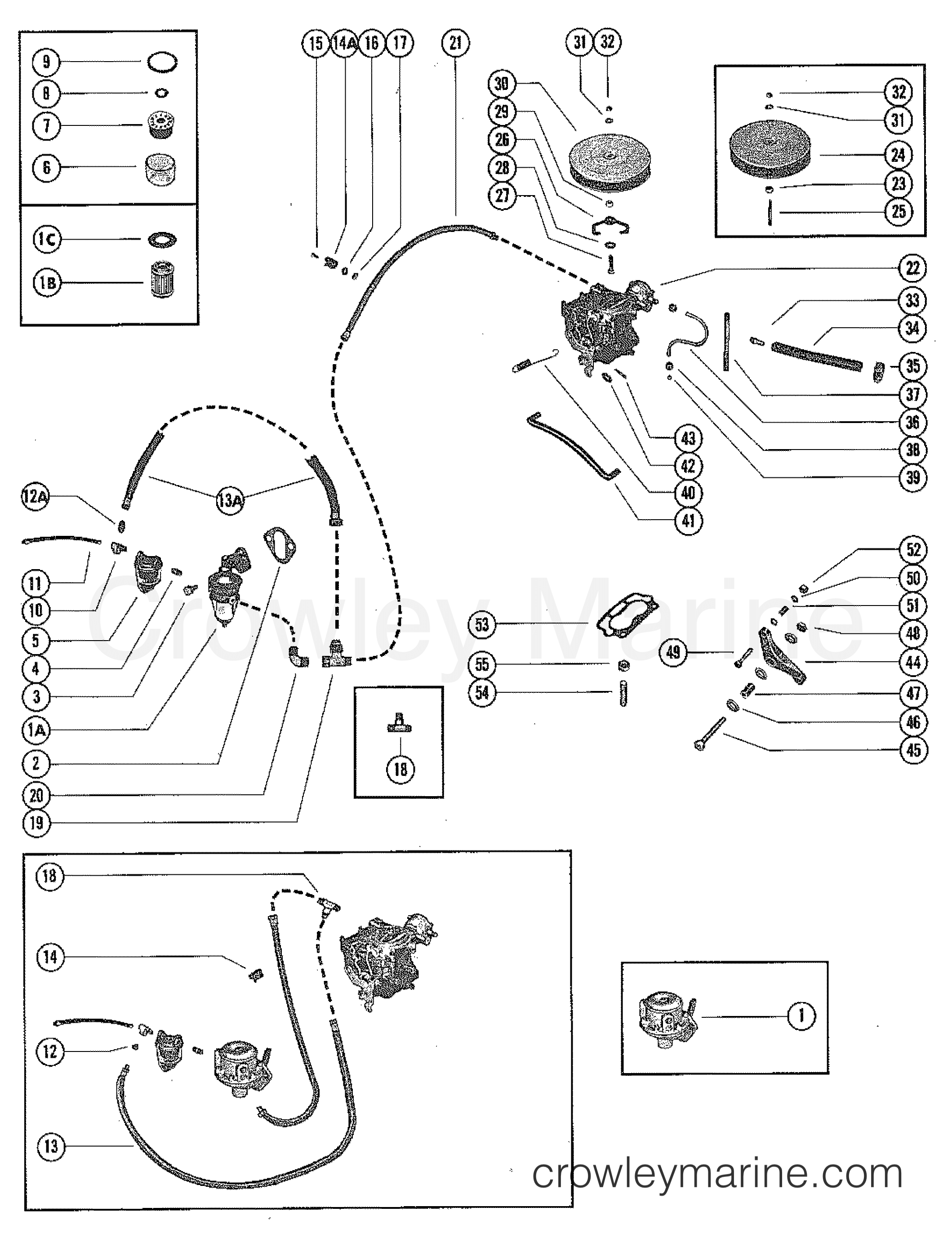 Fuel Pump Fuel Filter And Carburetor L4 1964