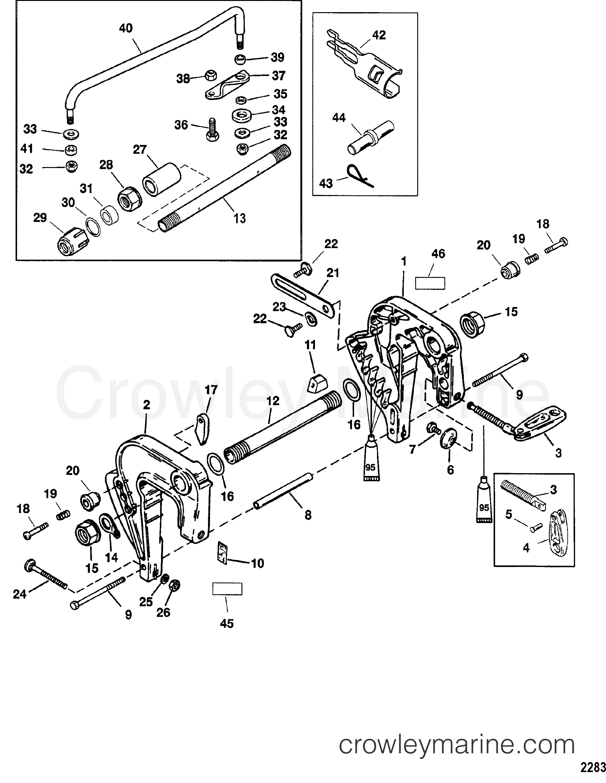 2003 Outboard 15 [M] - 7015207MD - CLAMP BRACKET
