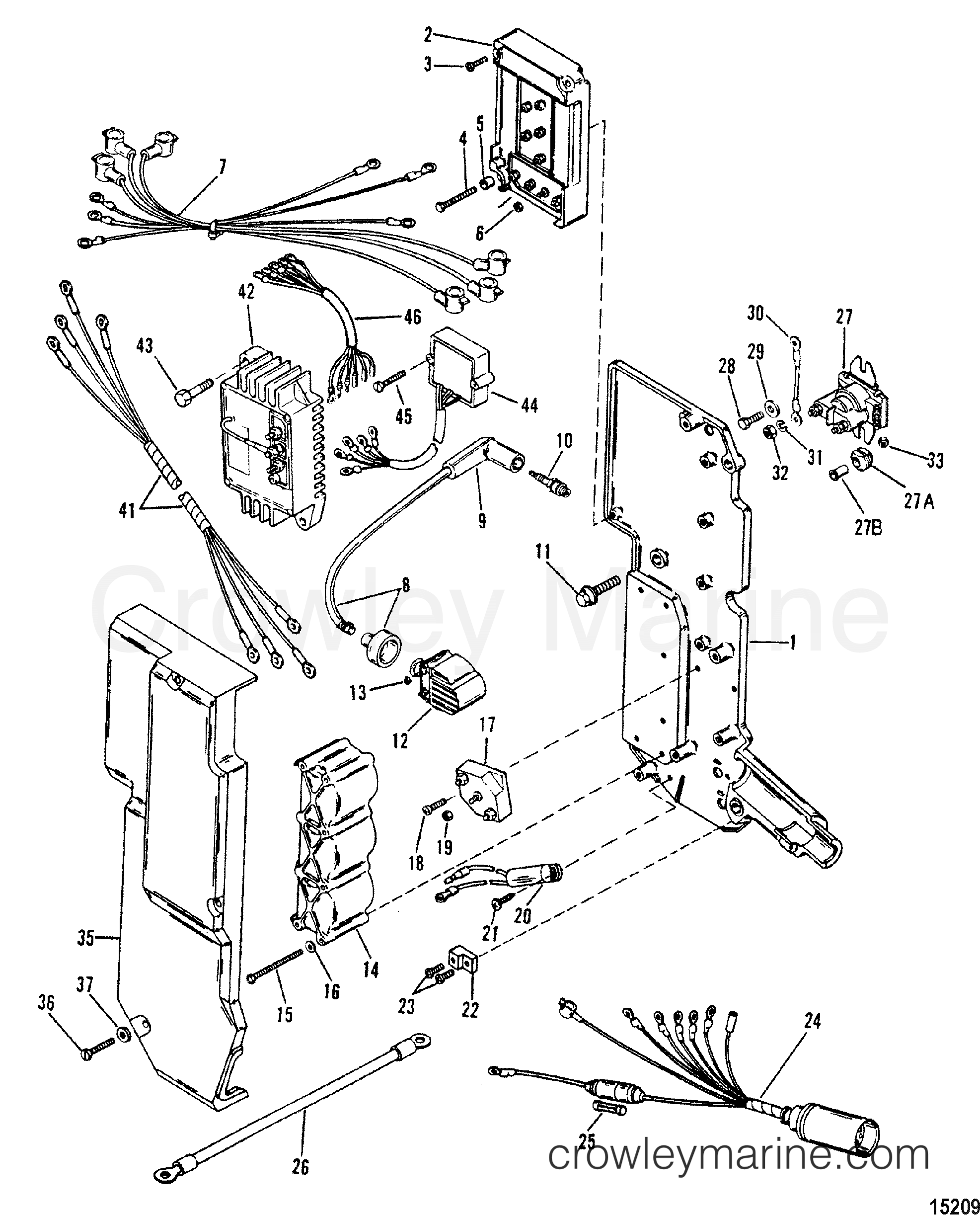 1991 Outboard 75 [ELHPTO] - 7075411YD - ELECTRICAL COMPONENTS