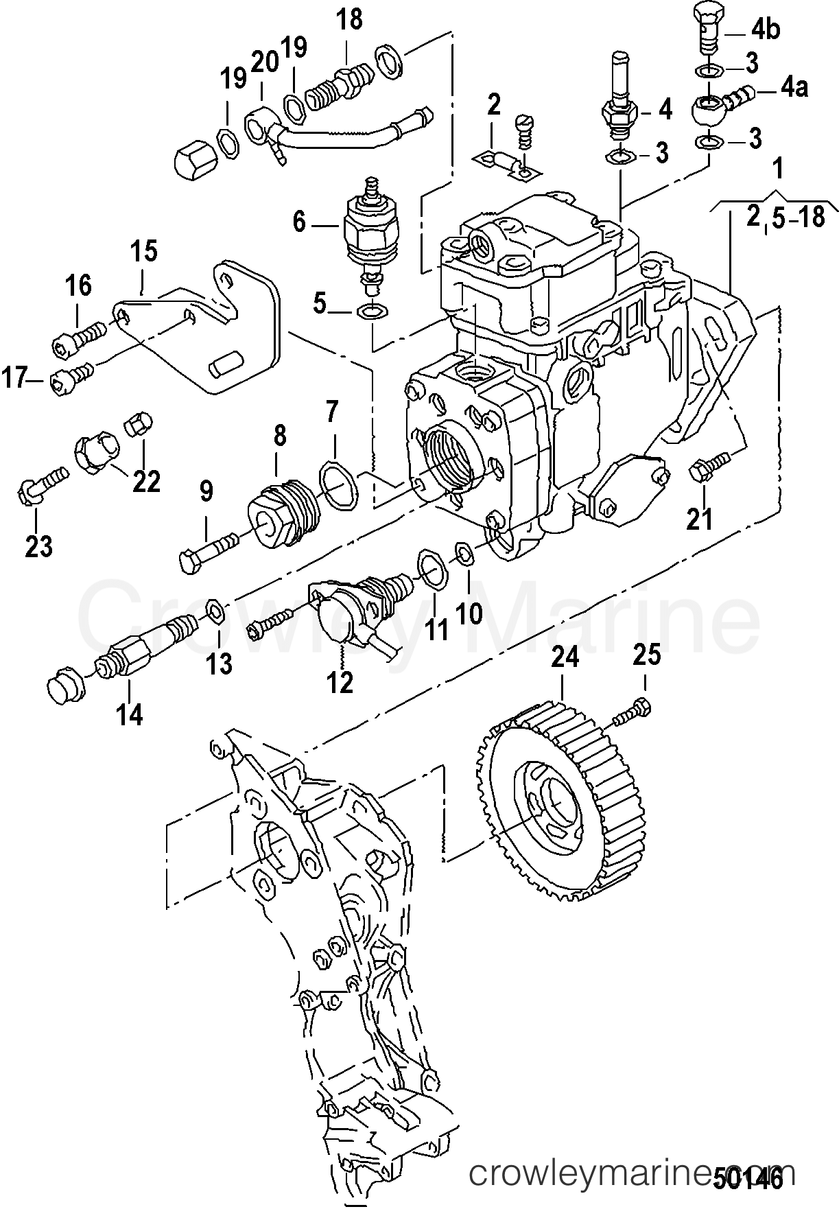 2012 Inboard Engine 1.9L SDI - 3D190010D - INJECTION PUMP