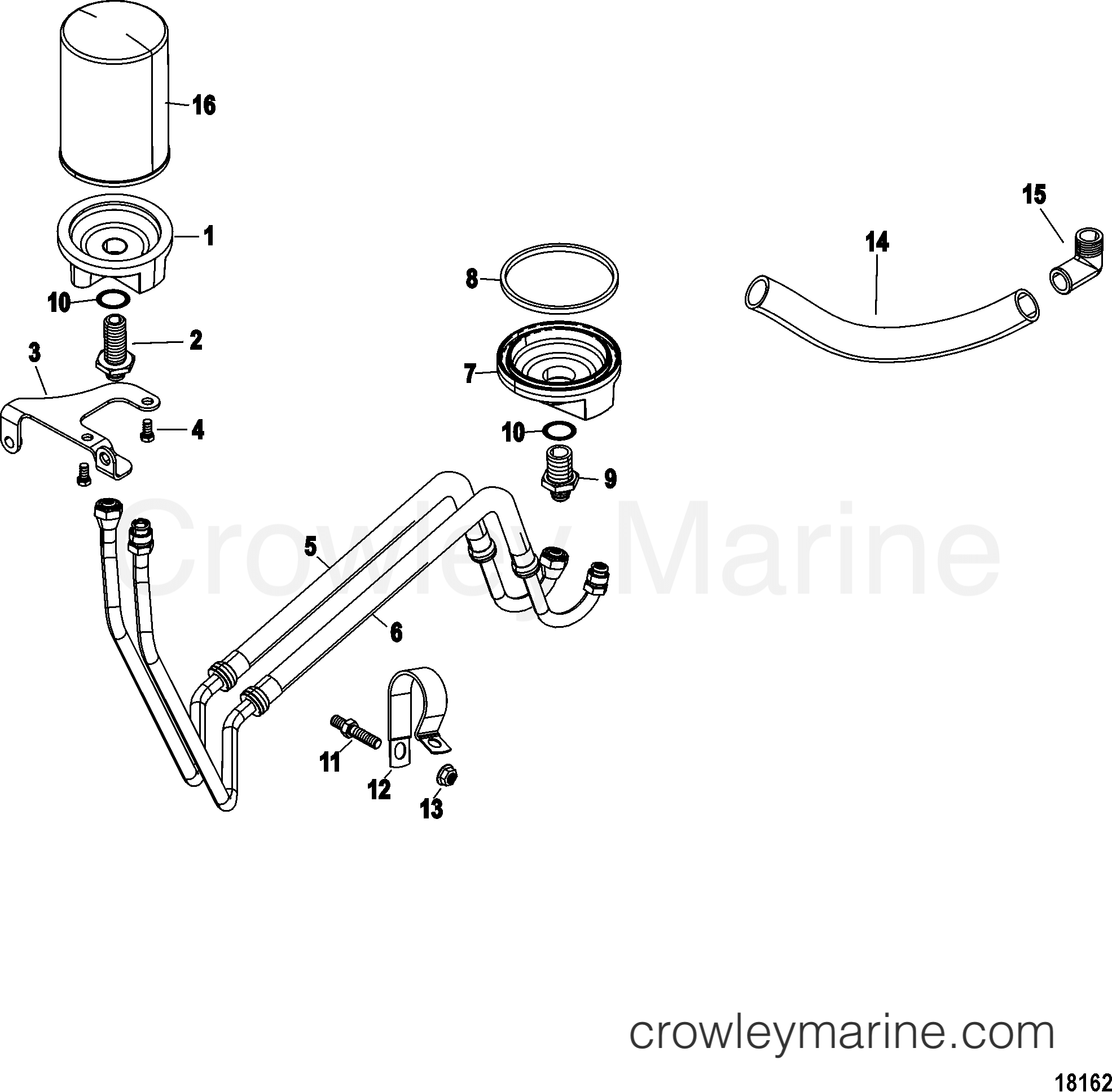REMOTE OIL FILTER KIT(807459A09) Various Years Rigging Fuel/Oil Tanks