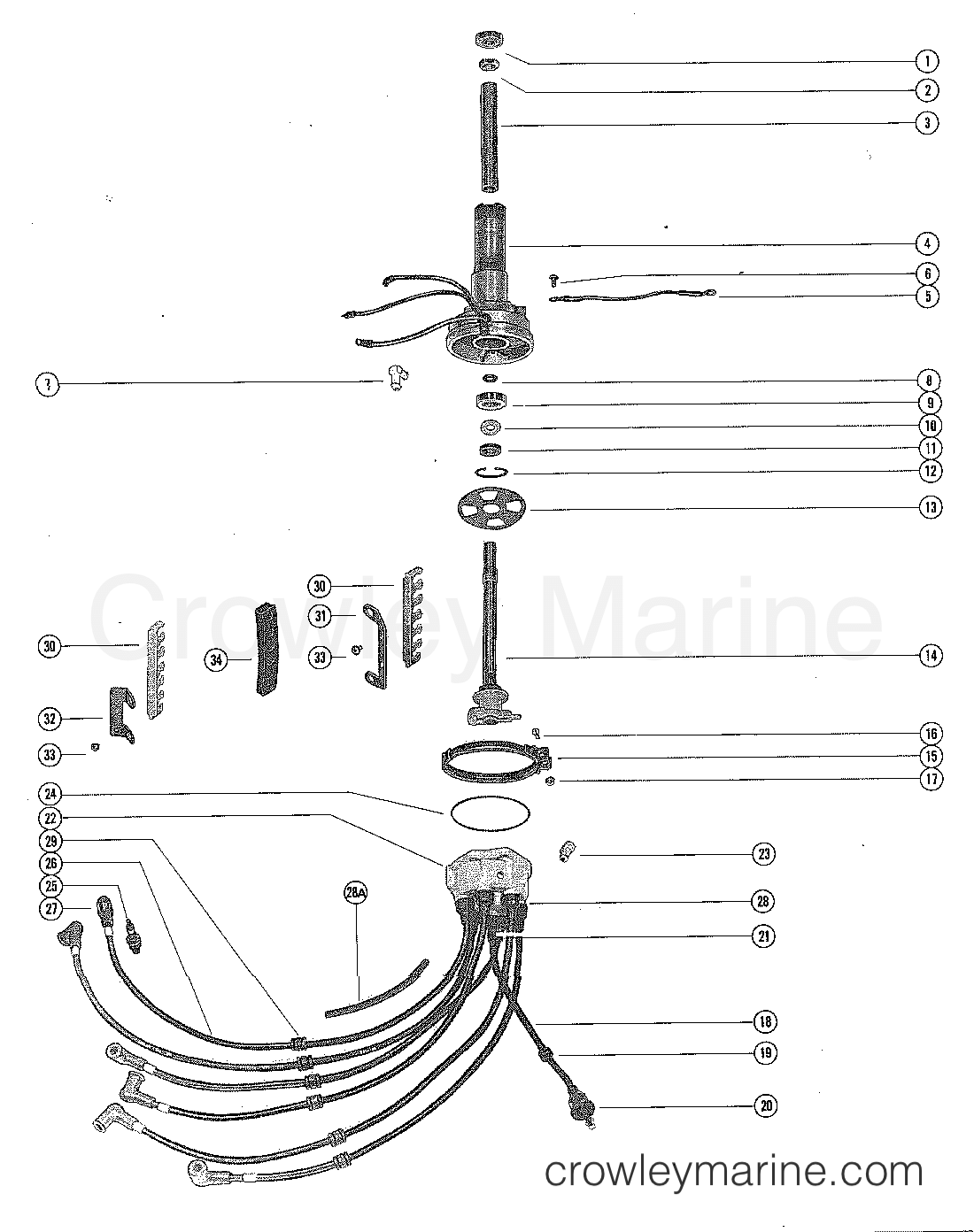DISTRIBUTOR HOUSING AND ROTOR 1978 Outboard 140 [ELPT] 1140628
