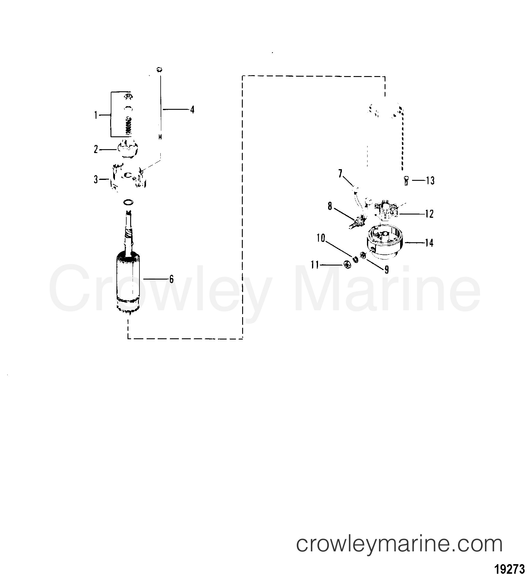 1984 Outboard 60 [ELPT] - 7060624 - STARTER MOTOR ASSEMBLY(BOSCH)