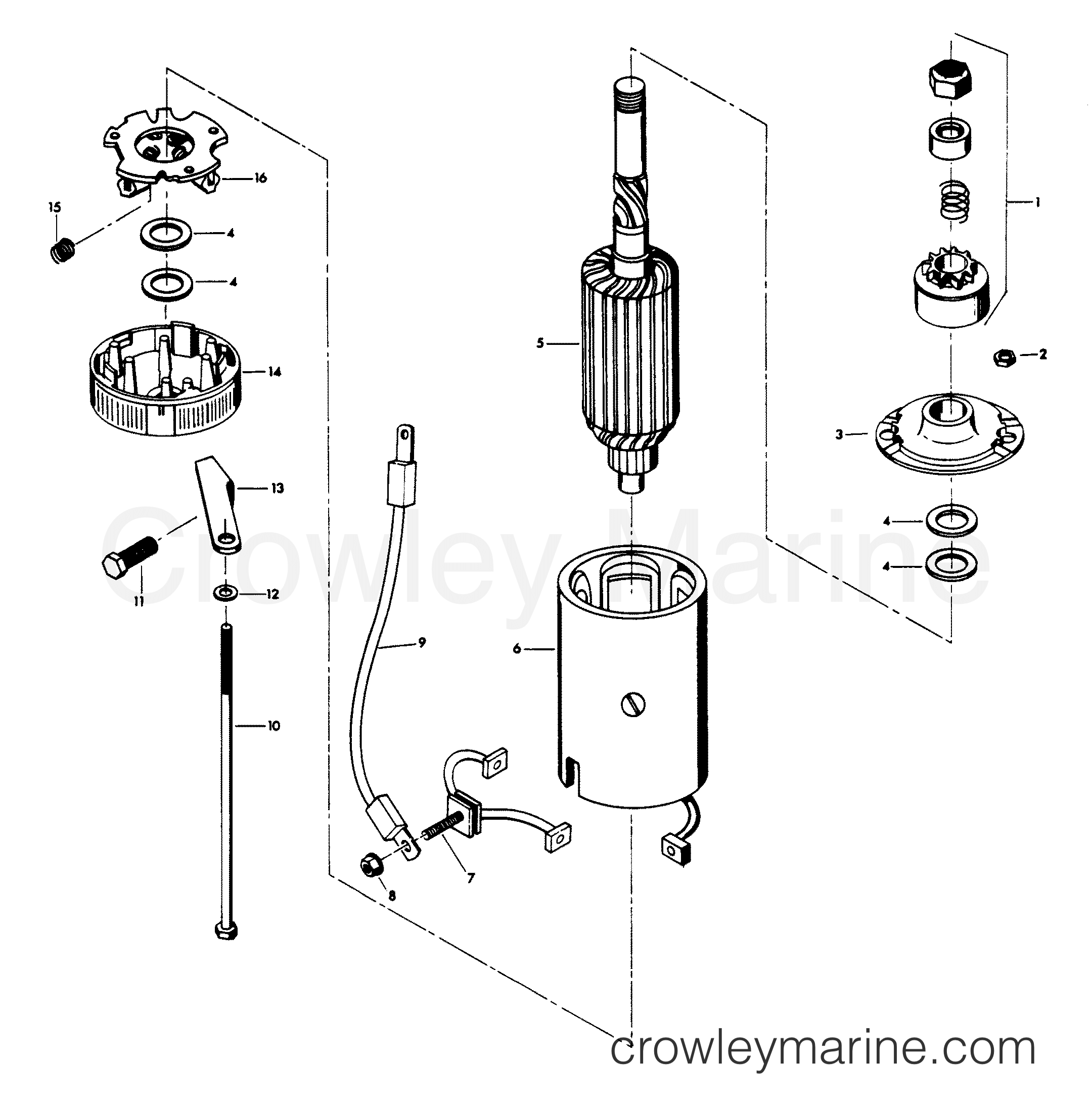 1980 Outboard 100 - H1006B80B - STARTER