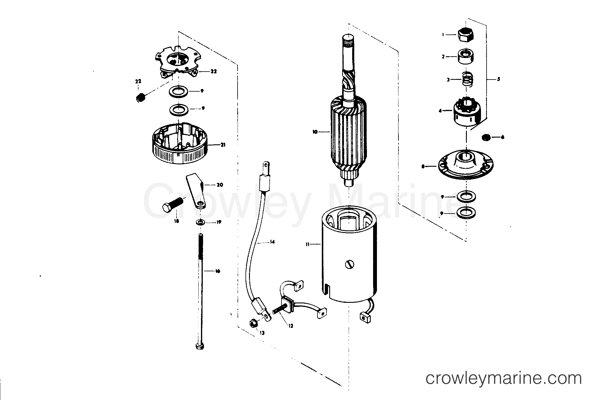 1978 Outboard 115 - 1159B8B - STARTER