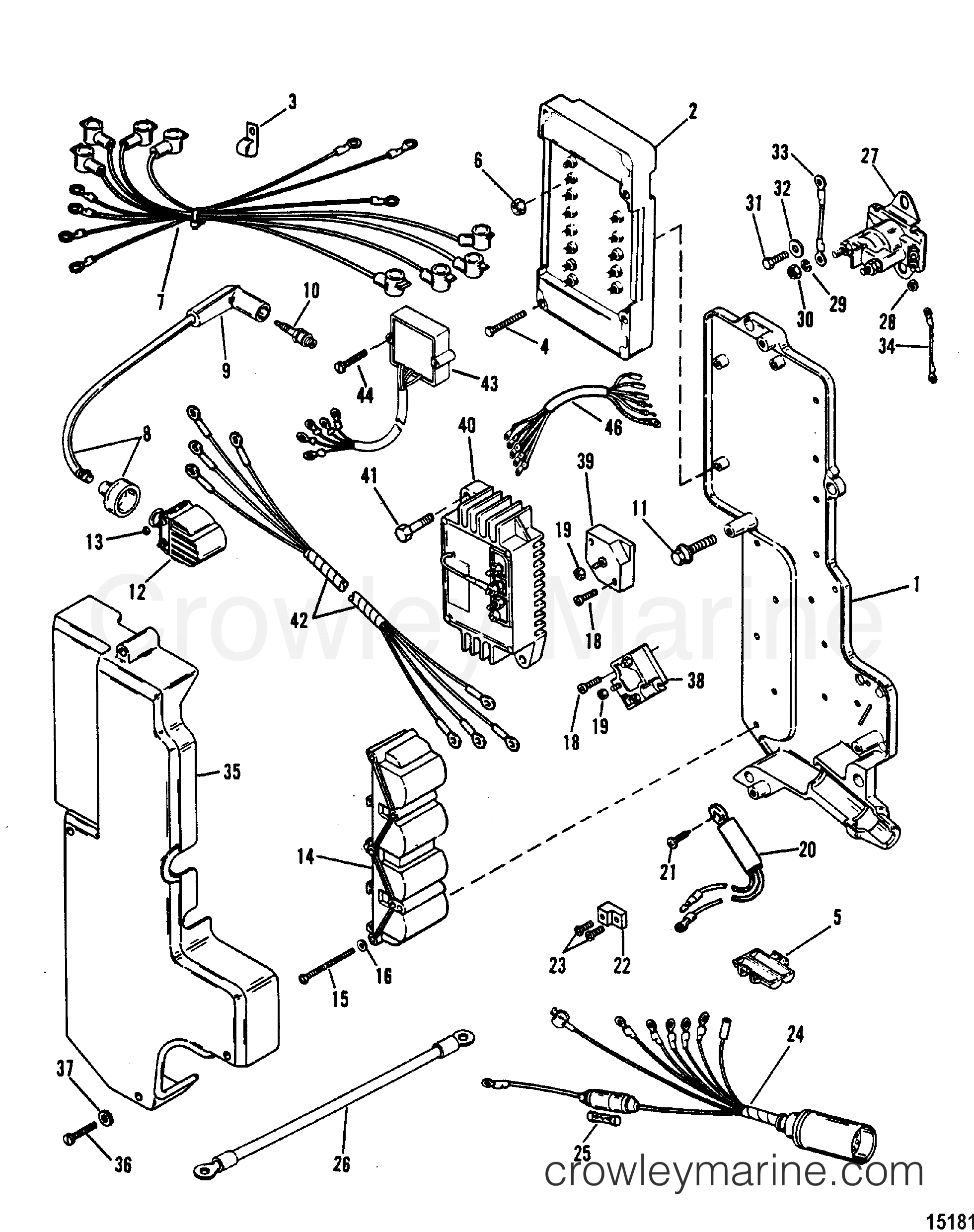 1990 Outboard 100 [ELPTO] - 7100412SD - ELECTRICAL COMPONENTS