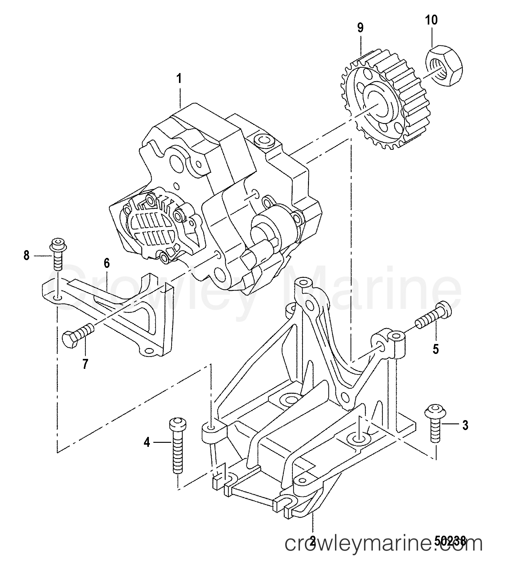 2012 Inboard Engine 4.2L TDI - 3D420003D - INJECTION PUMP