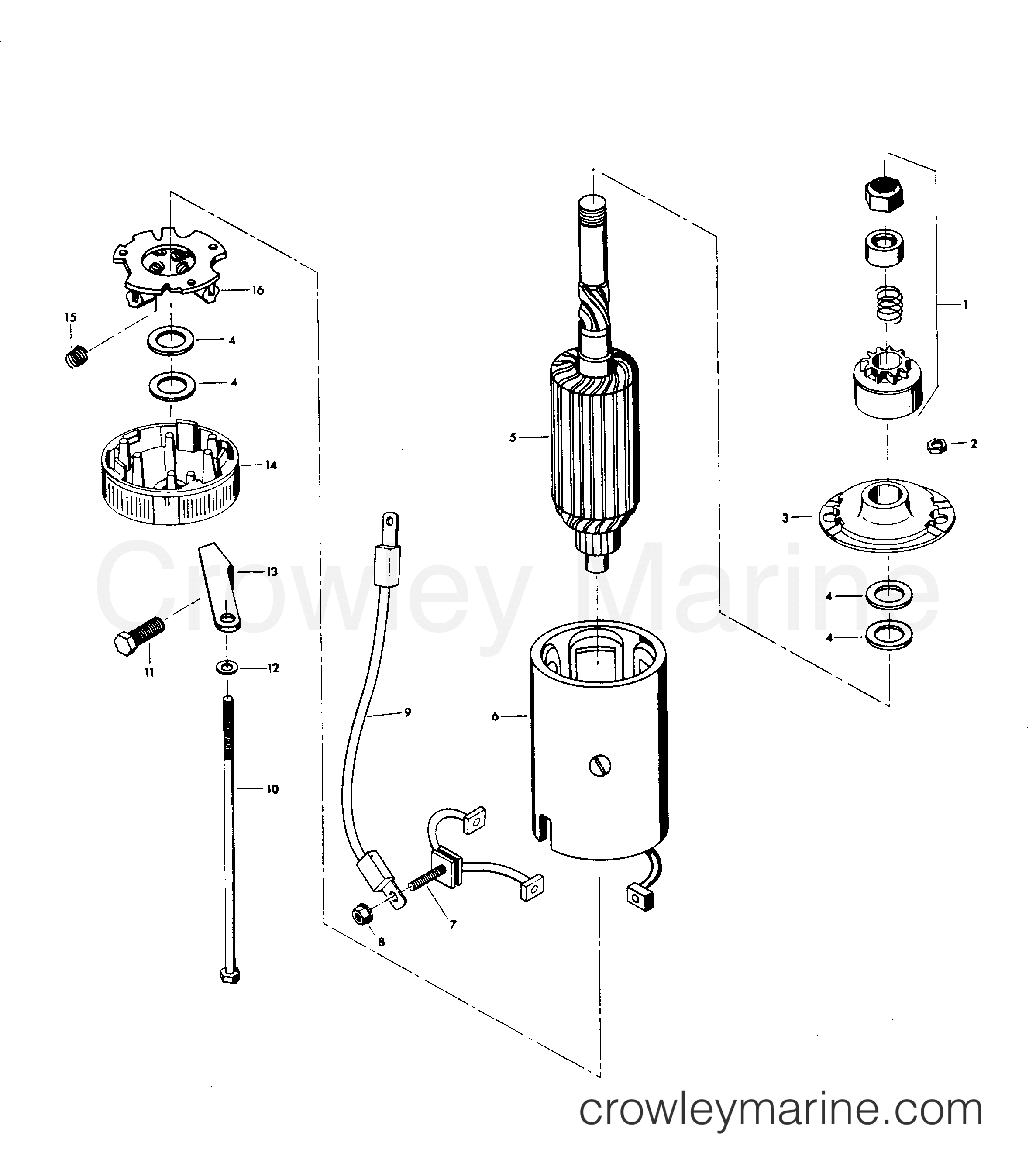 1983 Outboard 90 - H0908B83A - STARTER