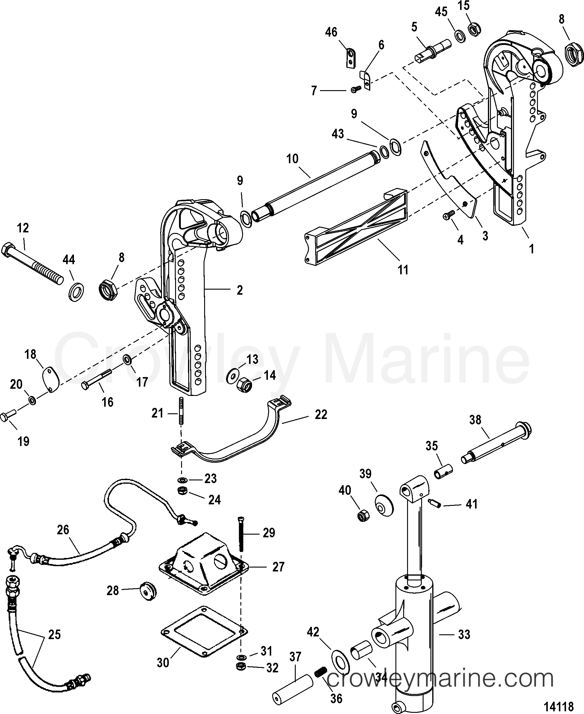 TRANSOM BRACKET(HEAVY DUTY) 2013 Race Outboard 300 XS [CL SM