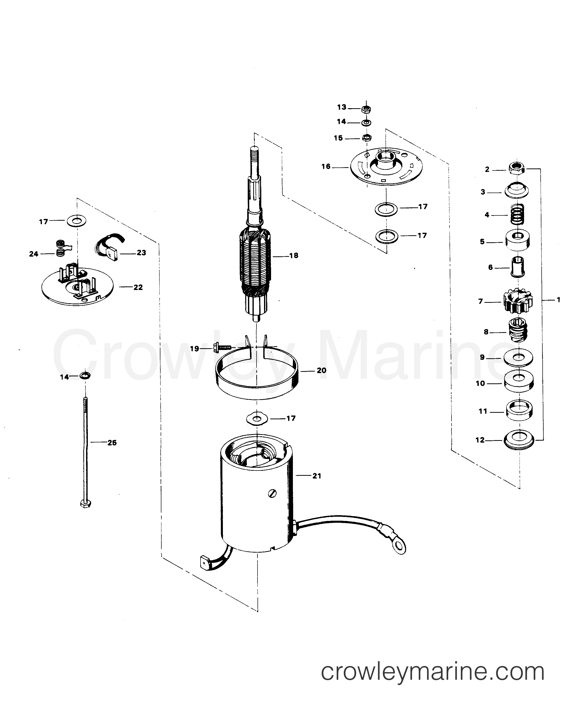 1981 Outboard 30 - 307B1D - ELECTRIC STARTER