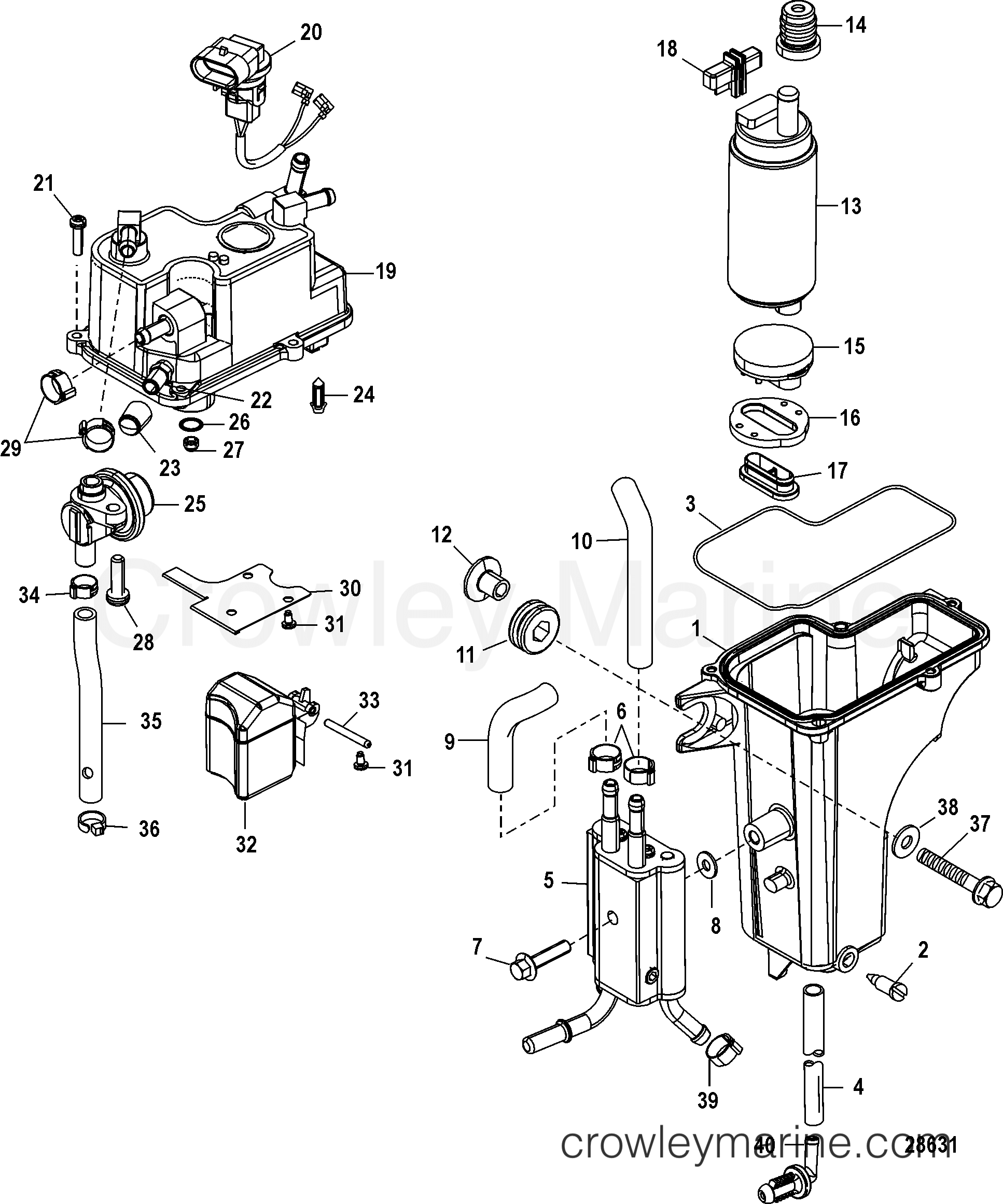 2006 Outboard 50EFI [ELPT 4] - 7A51412ZZ - VAPOR SEPARATOR