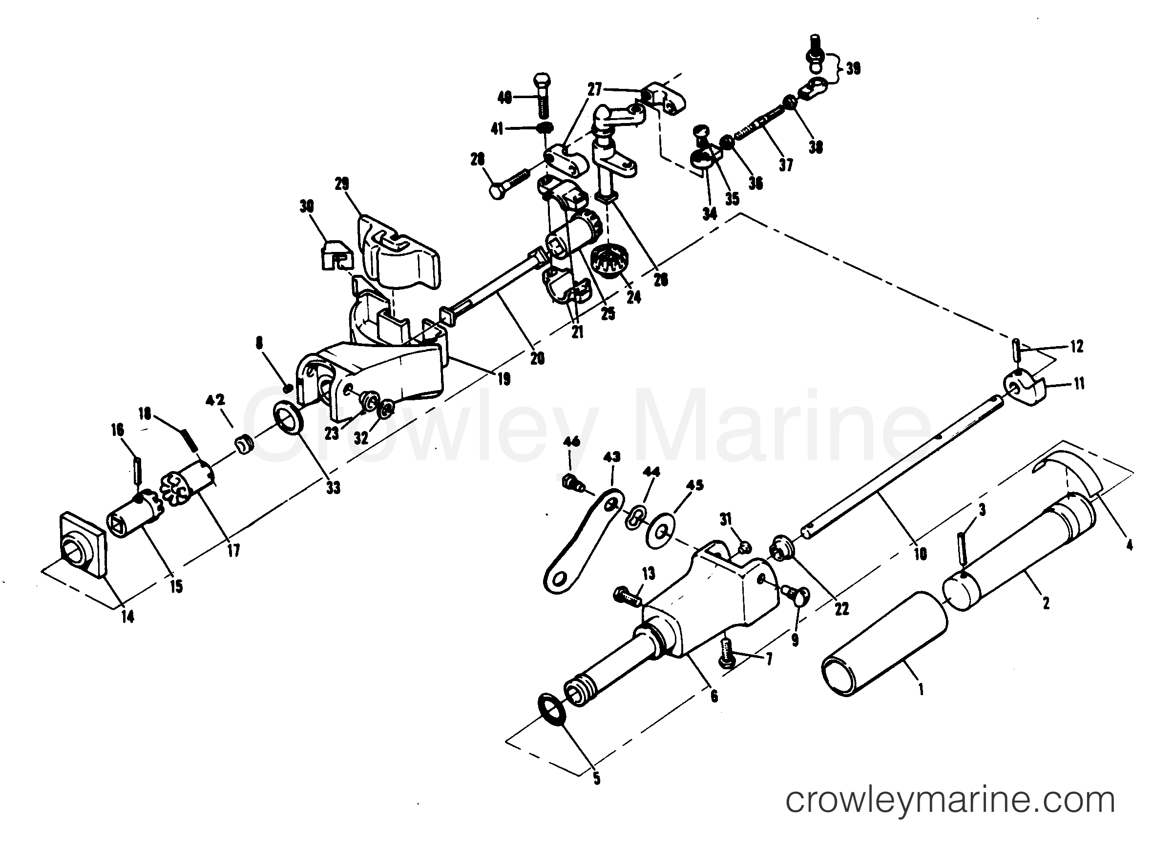 STEERING ARM 1979 Outboard 7.5 H0070B79A Crowley Marine