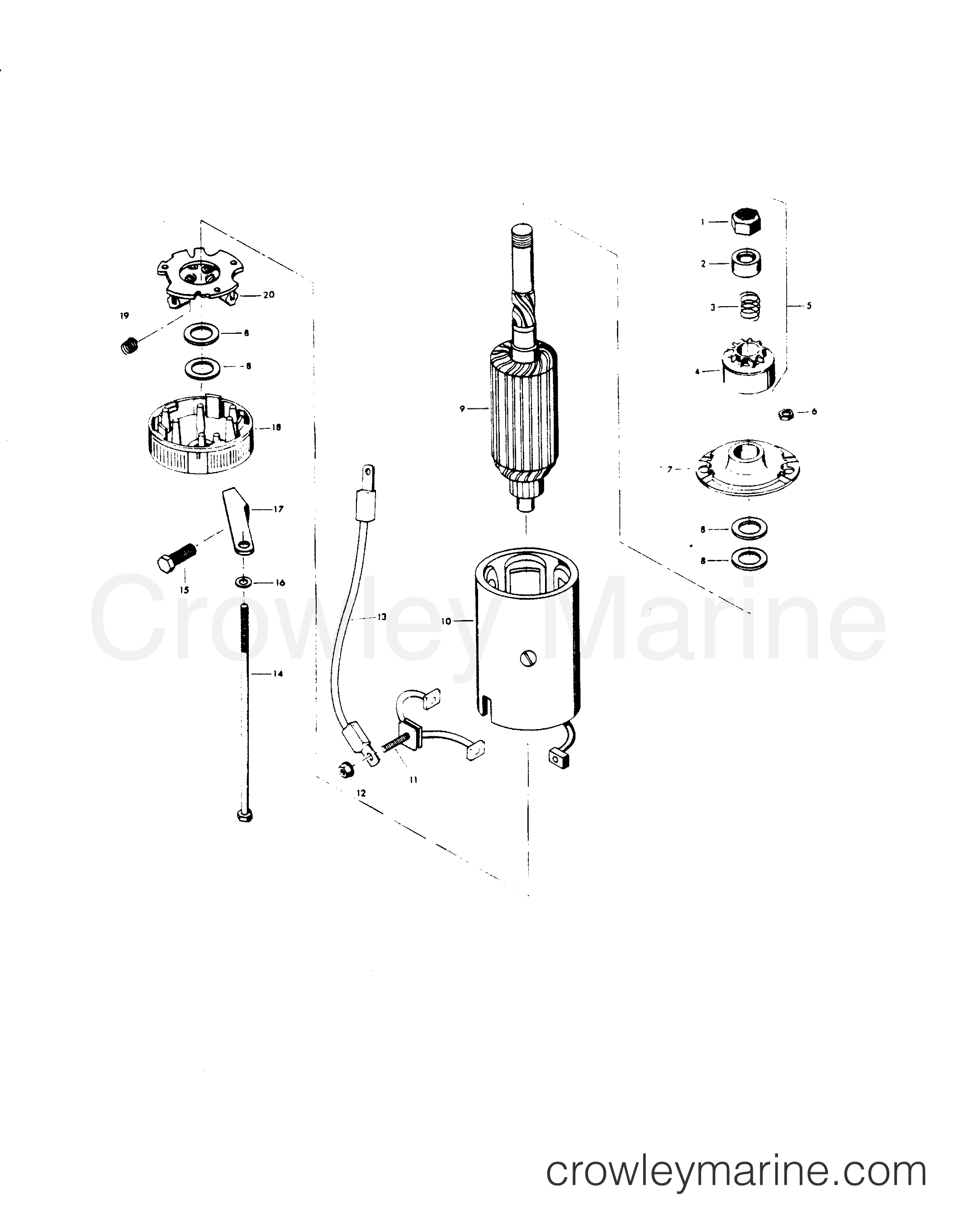 1979 Outboard 115 - H1157B79B - STARTER