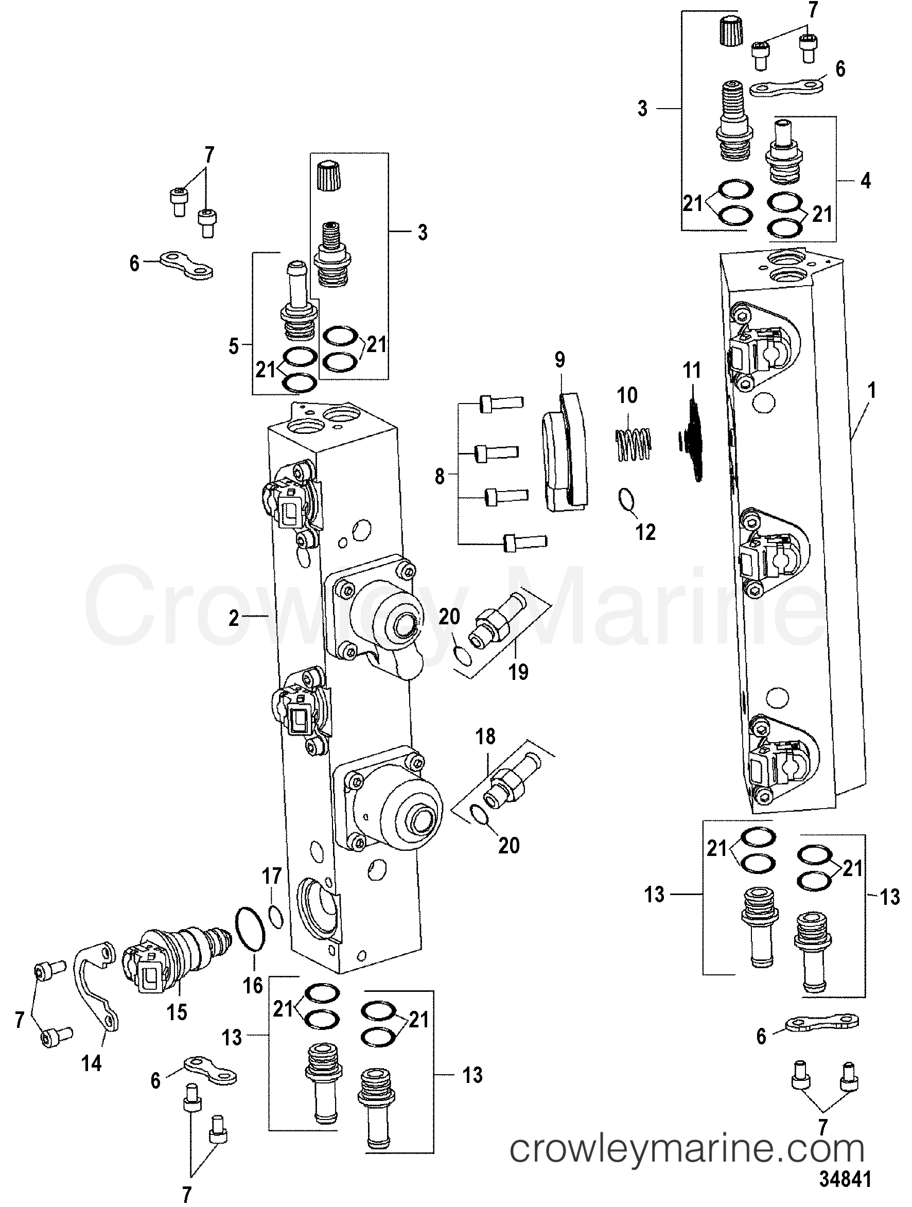 1999 Outboard 200DFI [CXXL] - 7200494HD - FUEL RAIL COMPONENTS