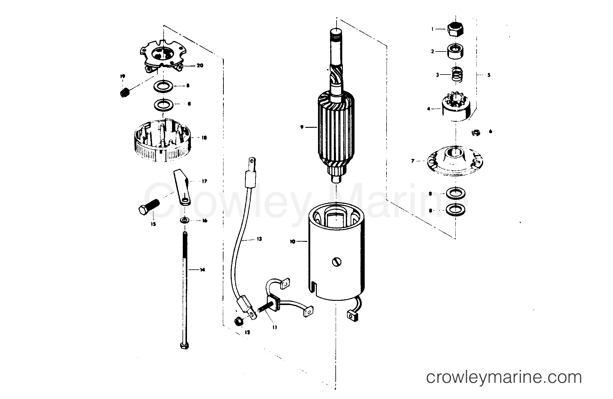 1978 Outboard 140 - 1407B8A - STARTER